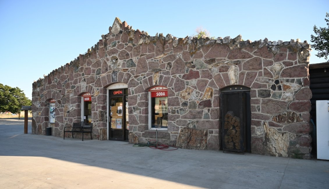 Front view of The Rock Store, located in Nyssa, Oregon