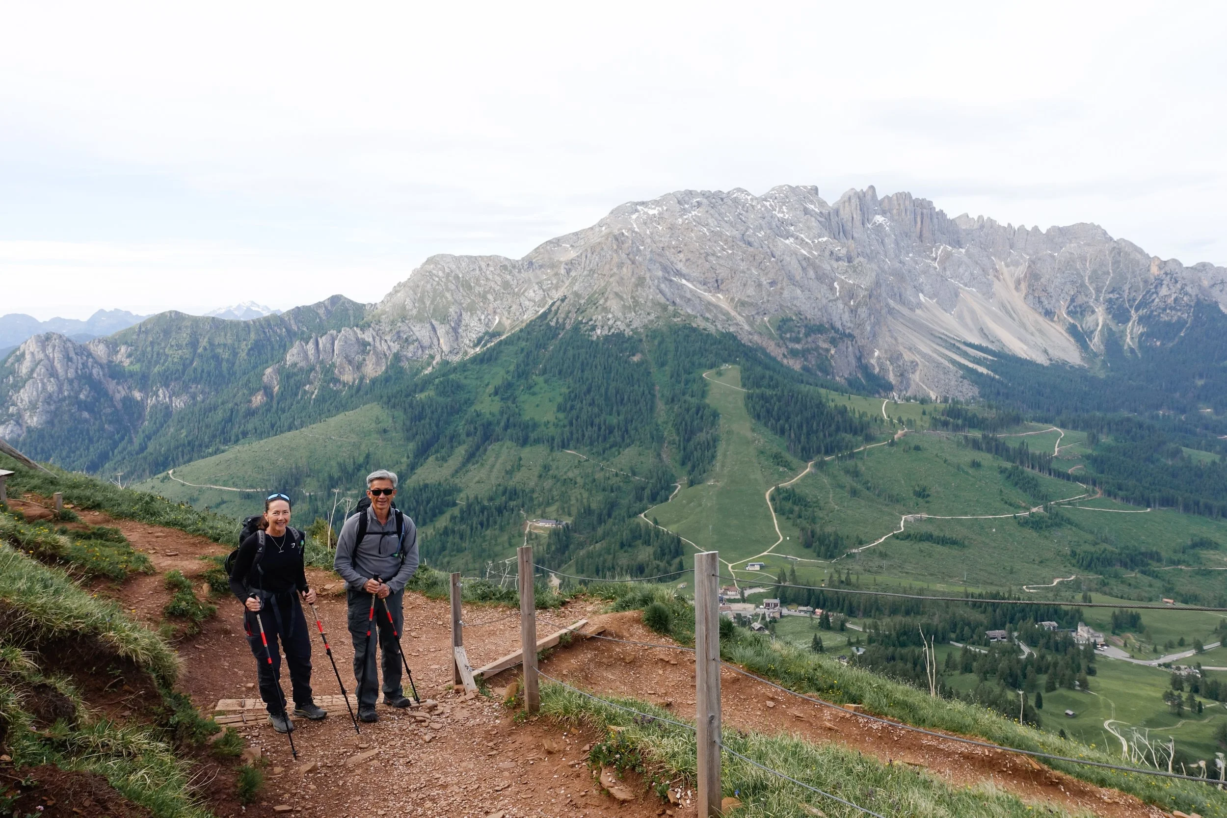 Approach from Paolina Rifugio with Latemar in the background
