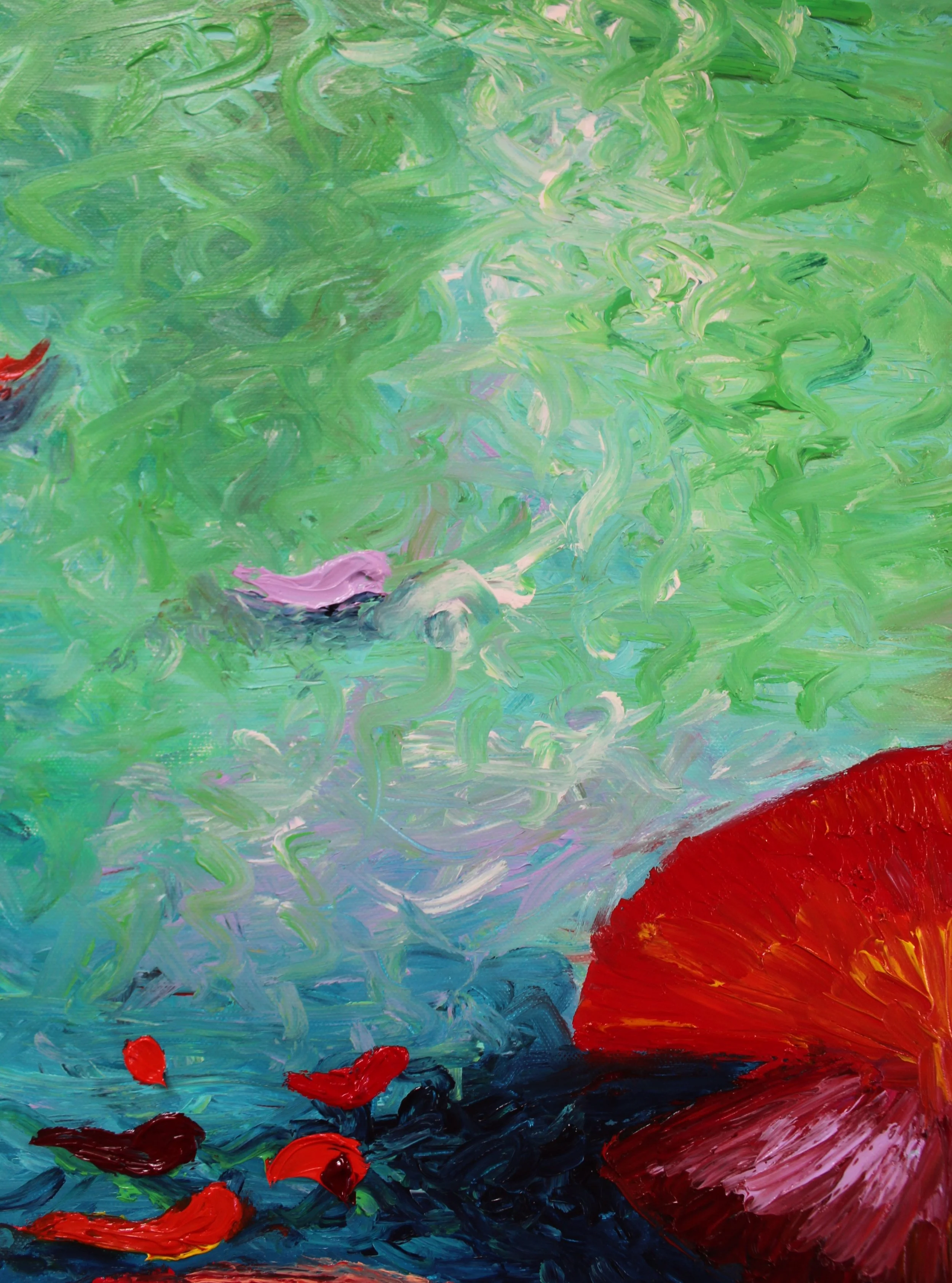 &bdquo;Tranquille&ldquo; &ndash; Moderner Impressionismus, den man fast f&uuml;hlen kann. 

Details zum Werk:
Titel: Tranquille
Format: 70 x 90 cm
Medium: Hochpigmentierte &Ouml;lfarbe auf Leinwand @holbeinartistmaterials Technik: Reine Fingermalerei