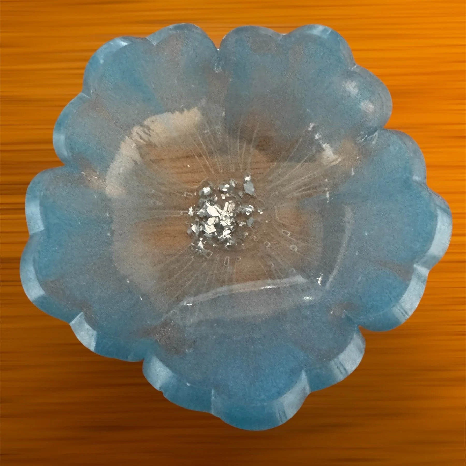 Exquisite blue Handmade resin trinket bowl for jewellery or snacks. Stylish, colourful & unique. Perfect gift with matching tray option available.