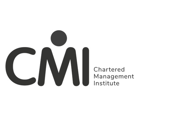 Logo of Chartered Management Institute with black text and graphics on a white background.