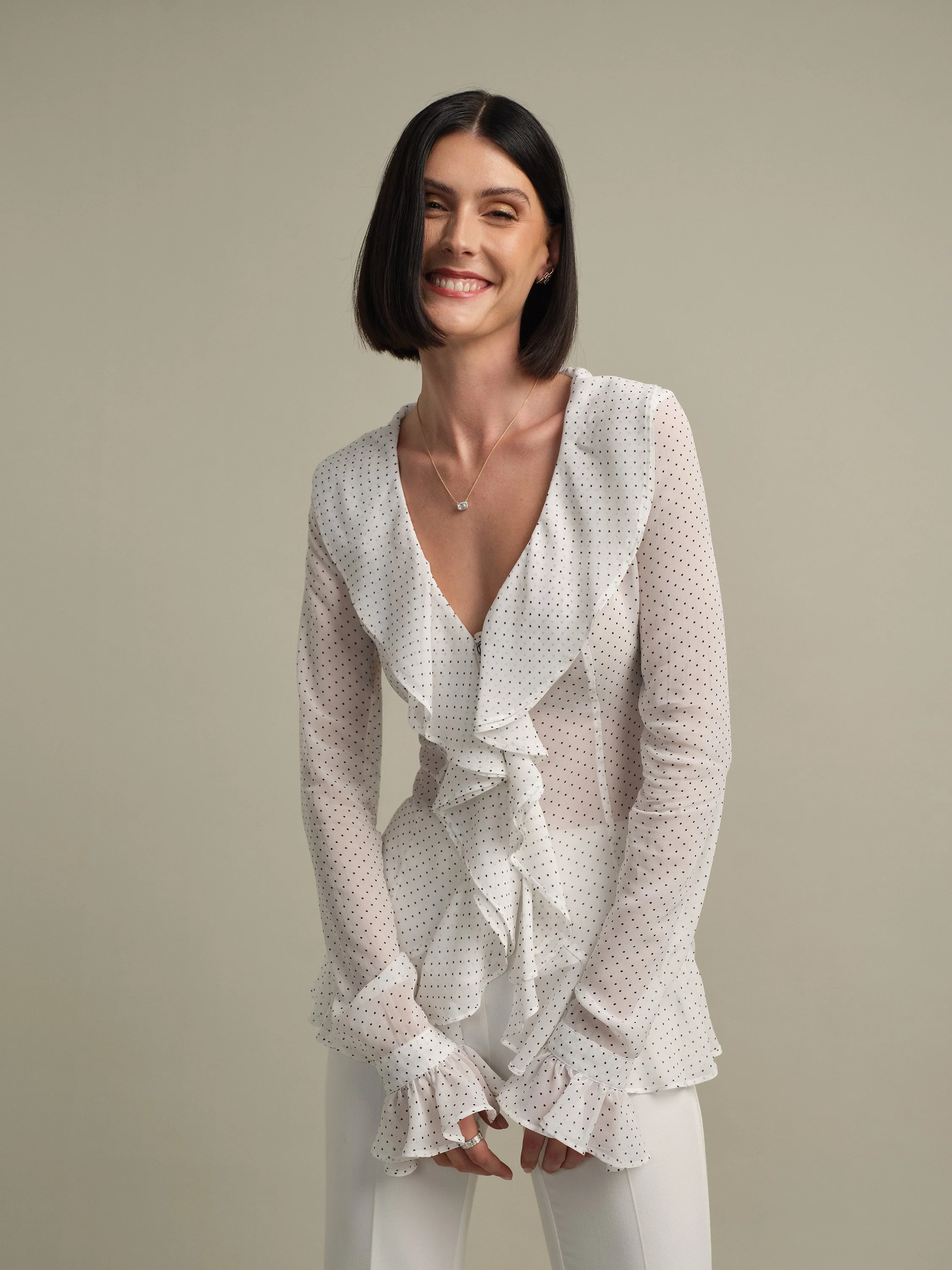 Look 7 - The original polka dot blouse