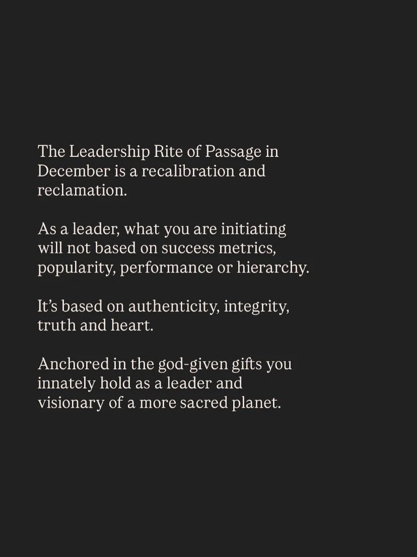 For the humans who know there is more medicine to unearth, embody and anchor in the path of mission led leadership ❤️

DM me or comment EGYPT and I&rsquo;ll send you the link to enrol. 

Pre-container opens mid-November. 

Pilgrimage - 02-12 December