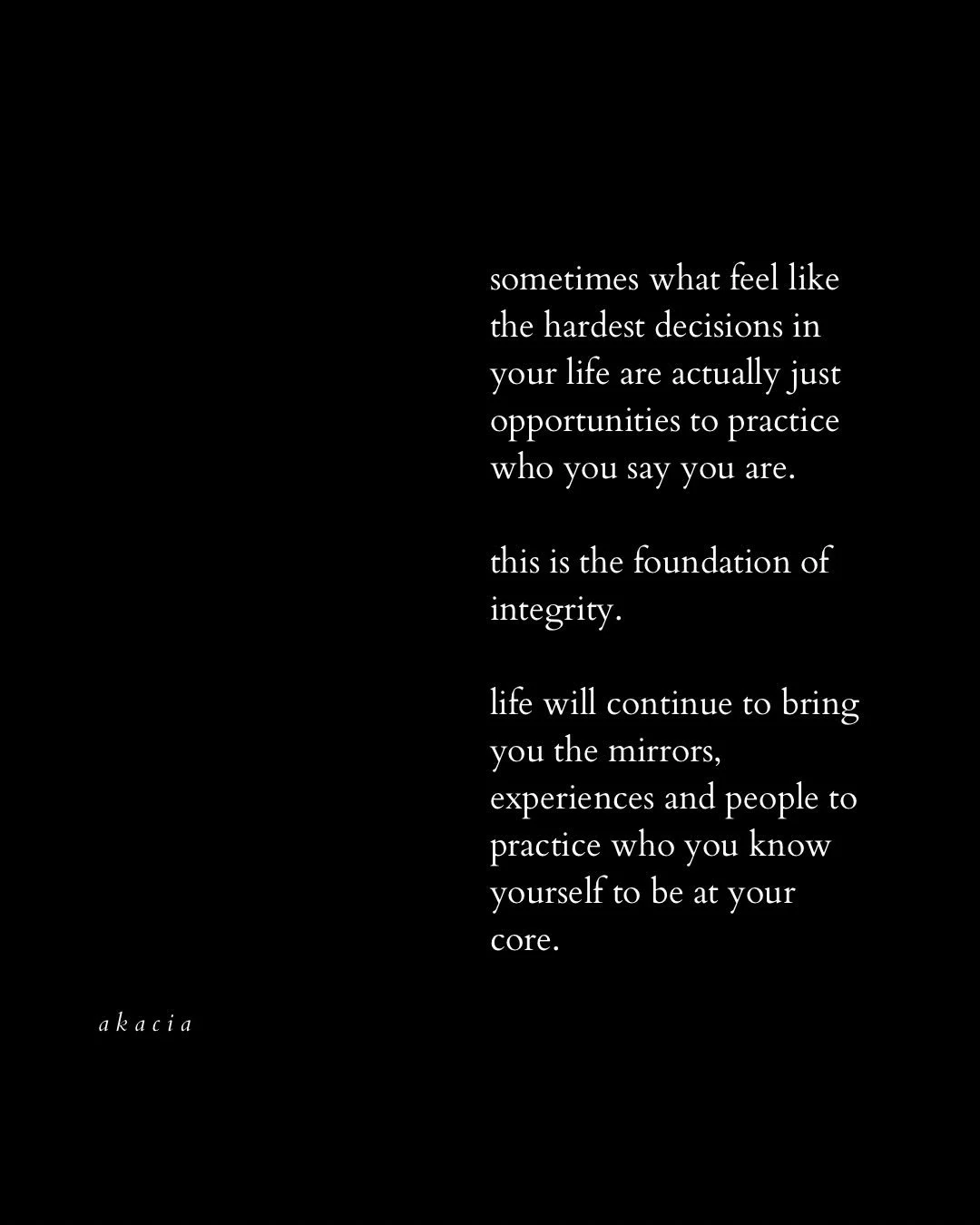Integrity is a huge theme that has come up in my client spaces again and again the past few years. 

I share it as one of the core pillars of leadership. 

It&rsquo;s often where we begin in our work together. 

Because I truly feel that while we are