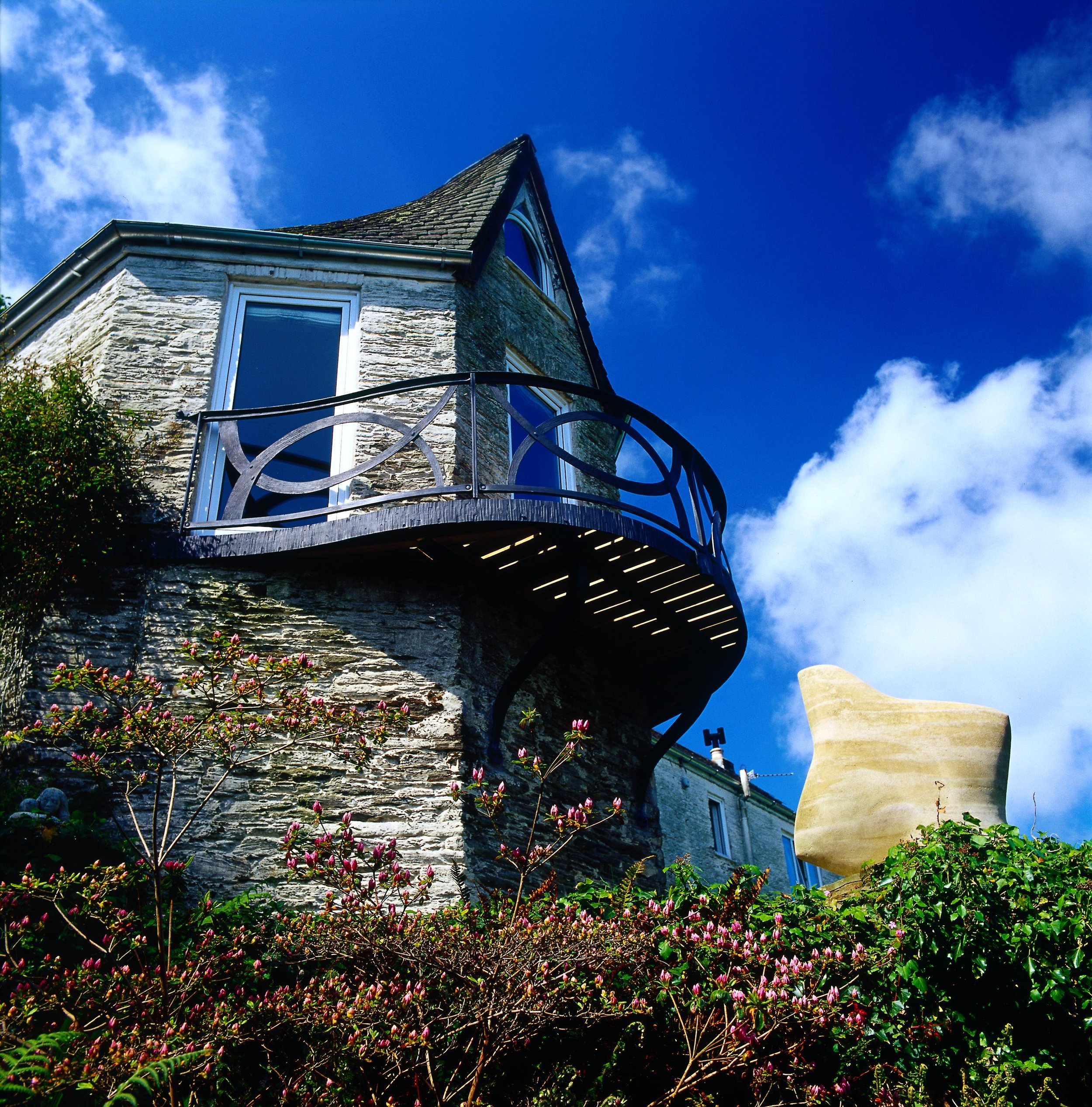 Forged balcony (design JC, executed JC, J Hopper and R Wood))