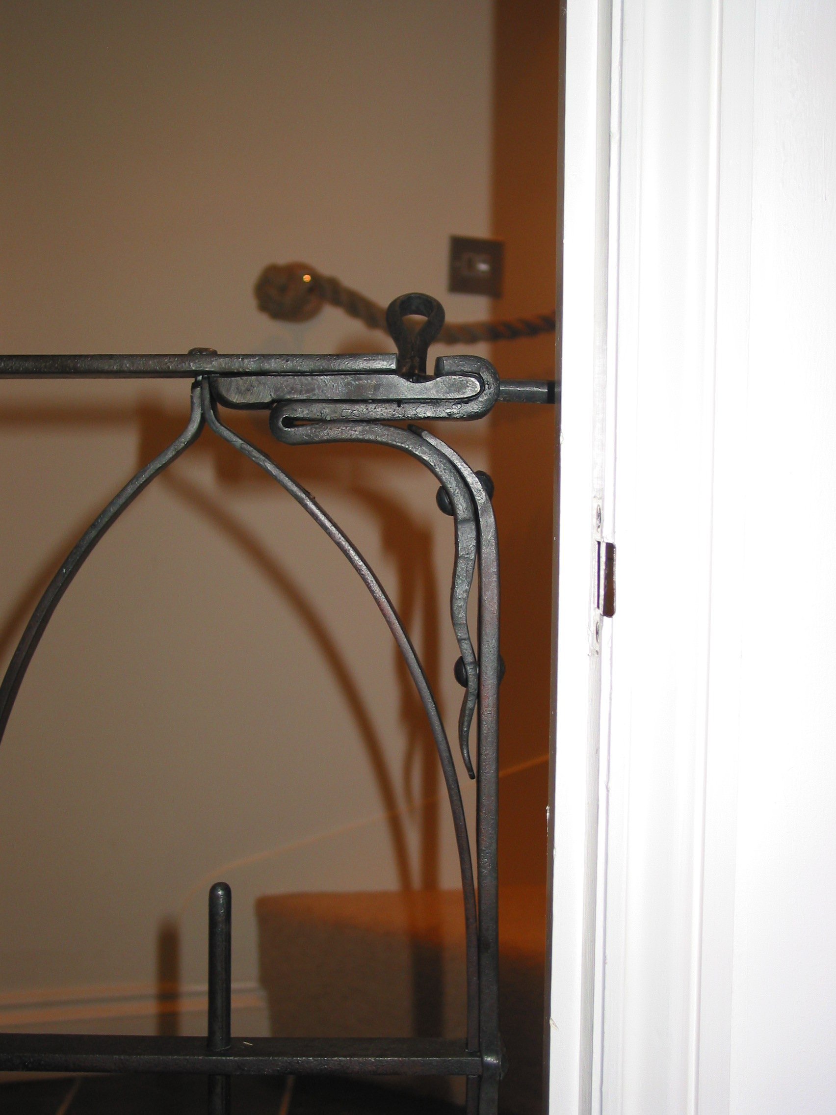 Latch detail to dog gate