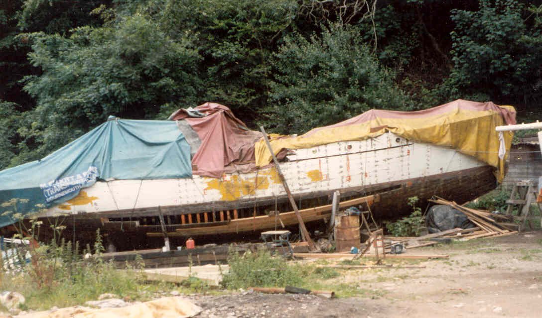 some planks going in, summer of '89.