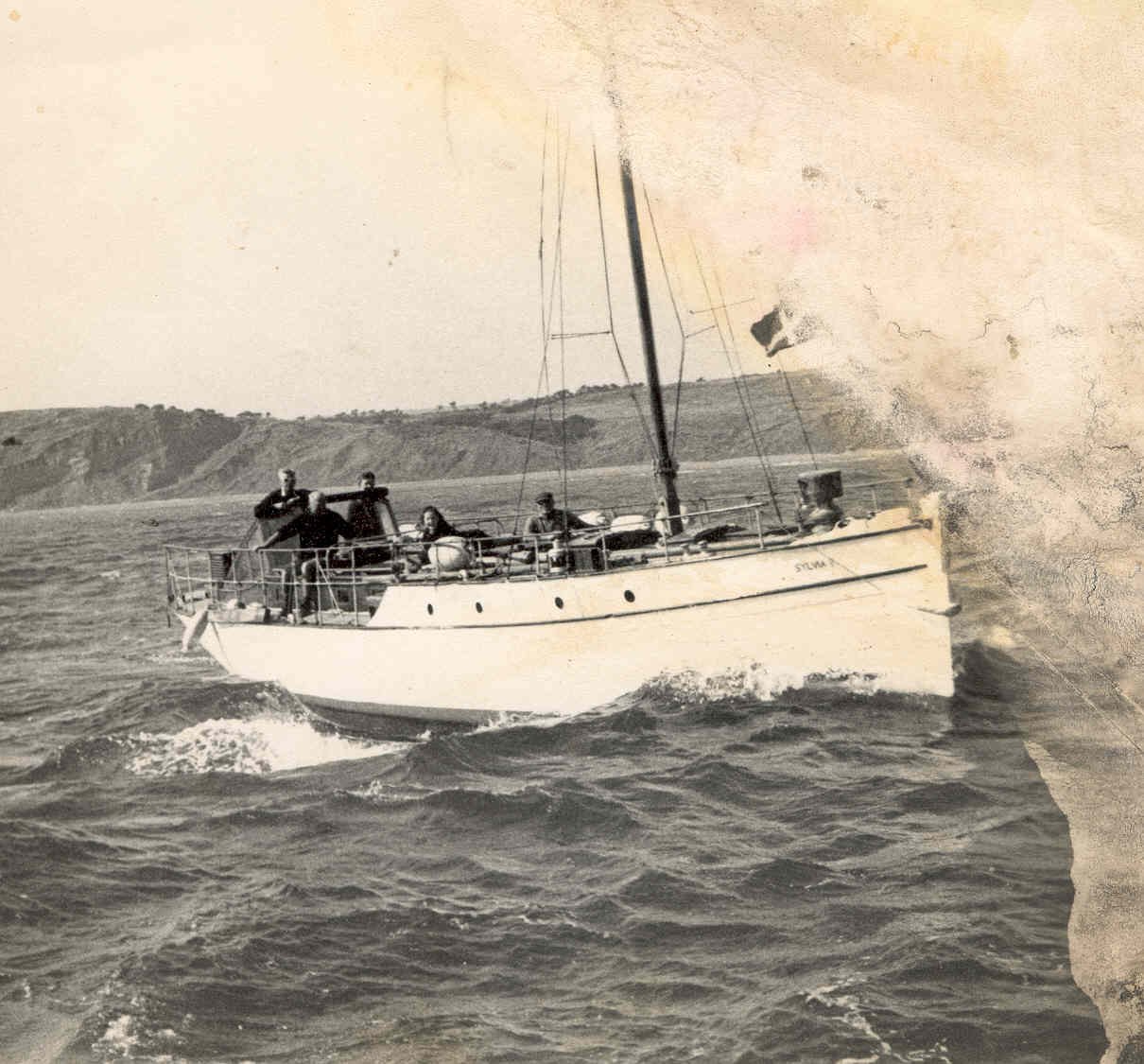 Sylvia in the 1960's in Lyme Bay
