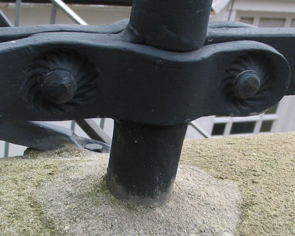 Balustrading panel connection detail