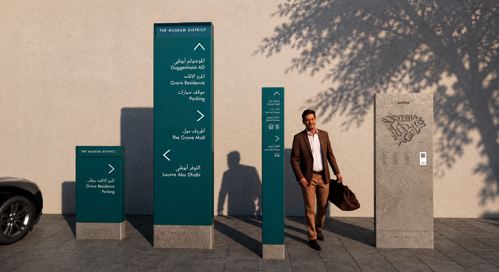 02 - Pedestrian Signage Renders