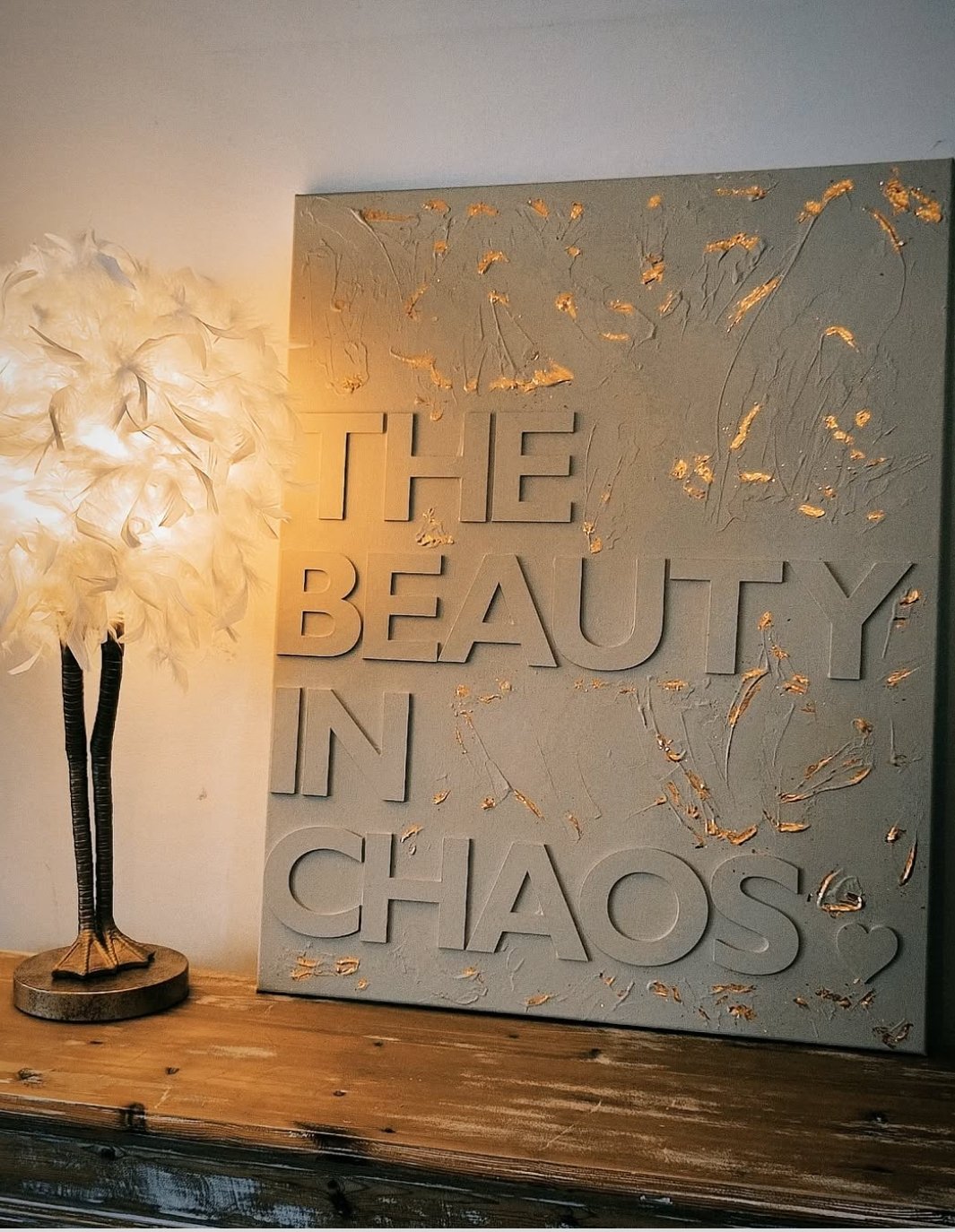 beauty in the chaos canvas