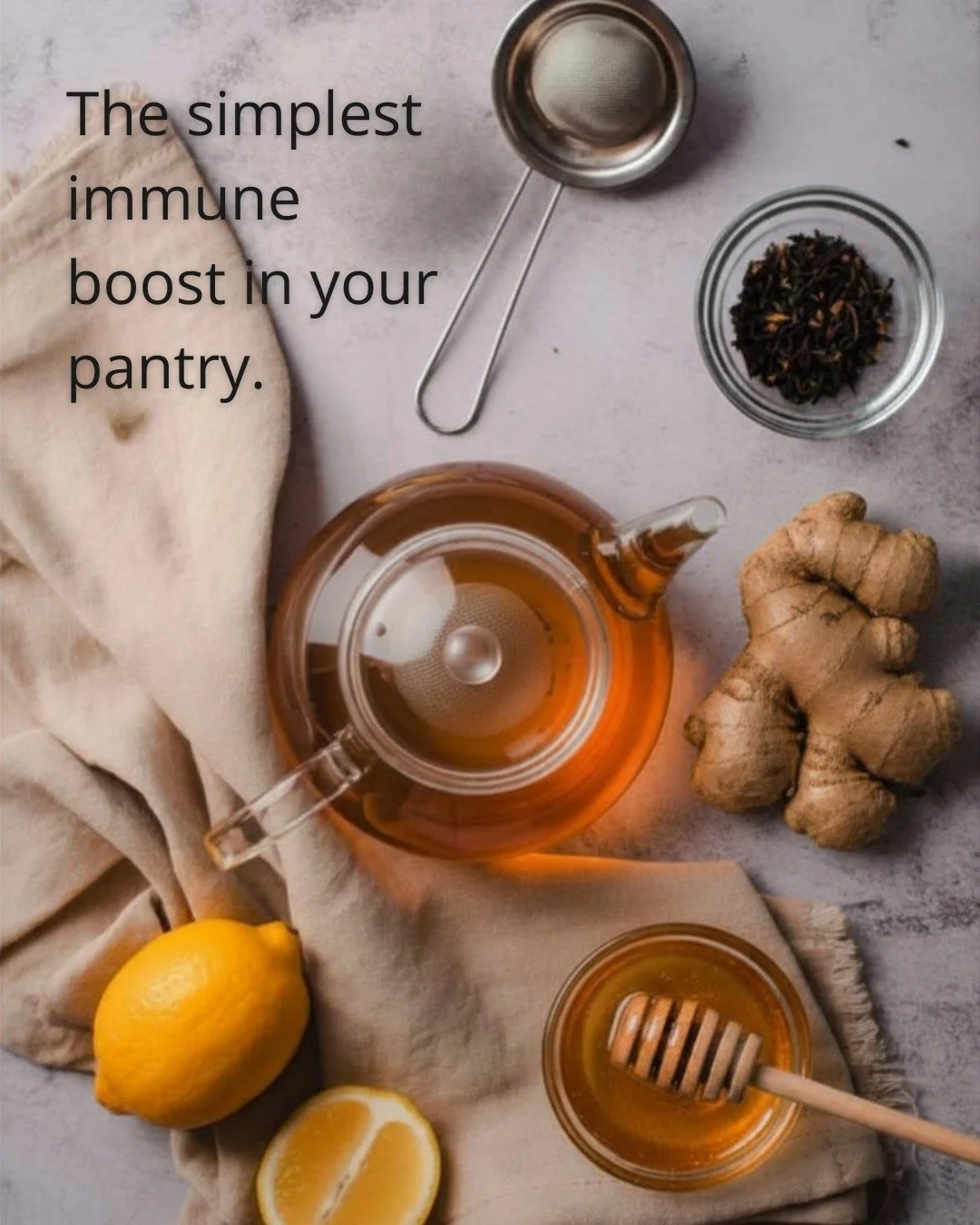 Cold mornings call for warm rituals.

Add a teaspoon of Raw Jarrah Honey TA20+ to warm water with fresh lemon and ginger first thing in the morning.

Not because it's a cure. Because it's nourishment &mdash; the kind that comes from a forest, not a f