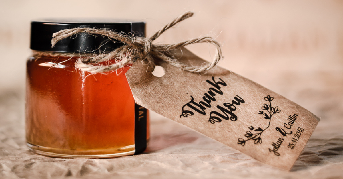Honey favours that don't need dressing up