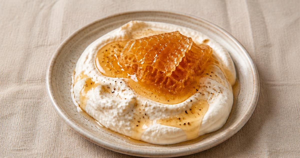 Whipped Ricotta with Honeycomb