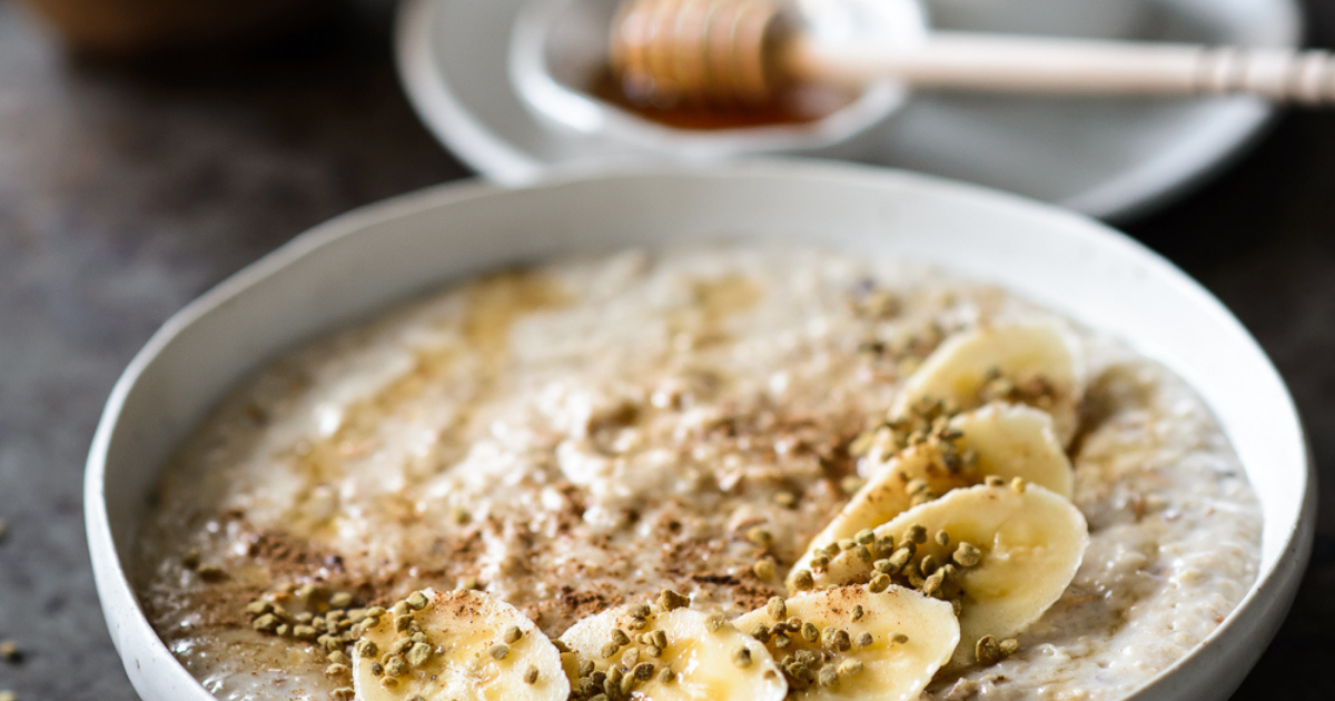 Porridge with Honey and Bee Pollen