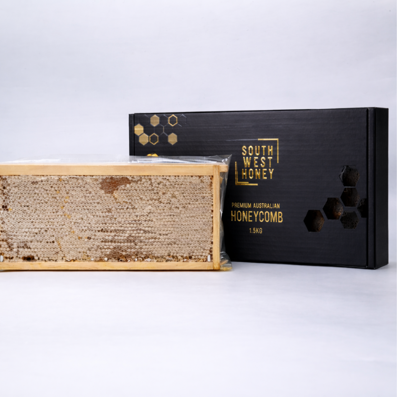 Honeycomb Ideal Frame (Min. 1.5kg) – 100% Natural Raw Honeycomb from Western Australia