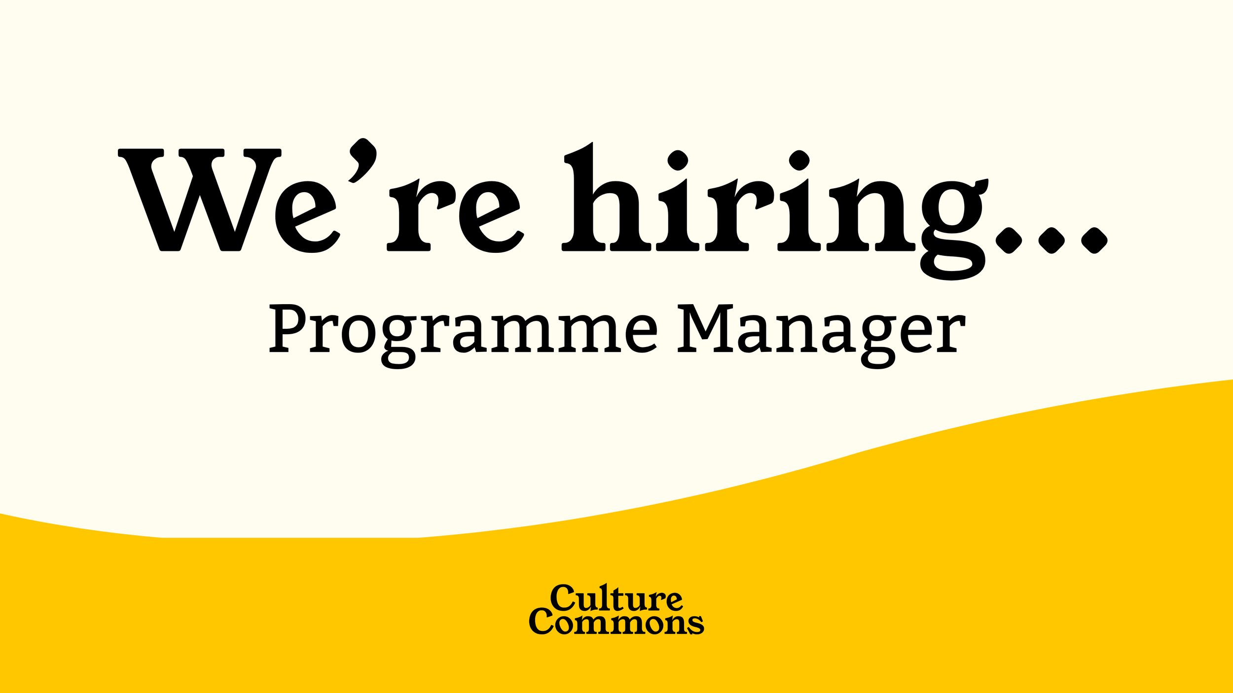 Programme Manager