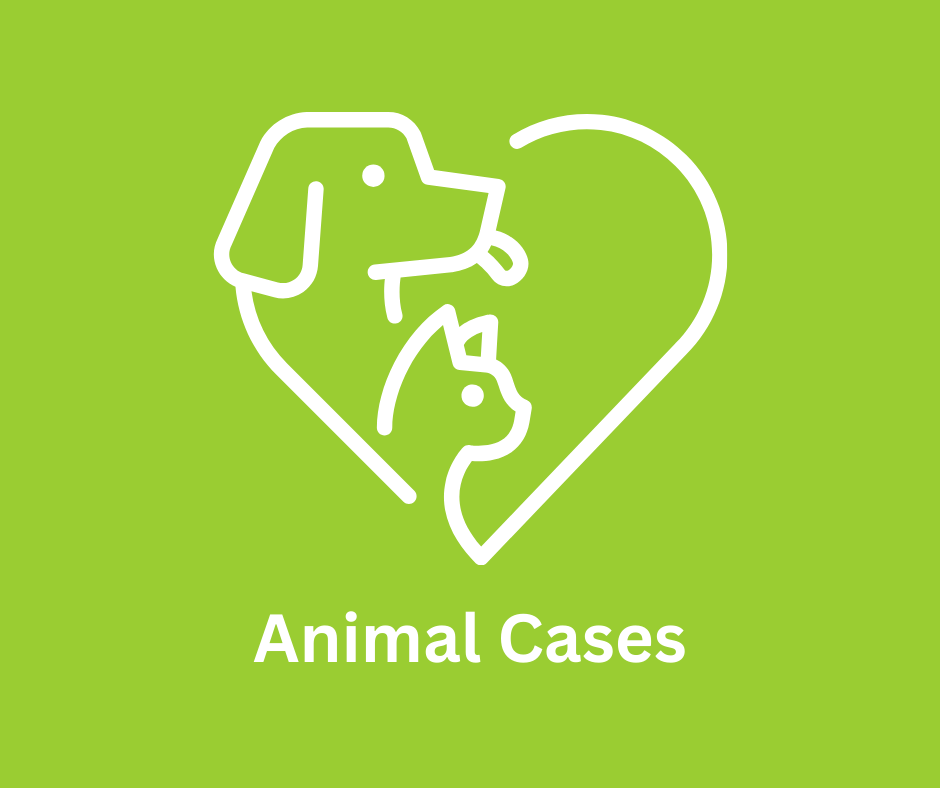 Animal Cases Graphic. Animal law disputes in Tennessee. Vicious dog bites