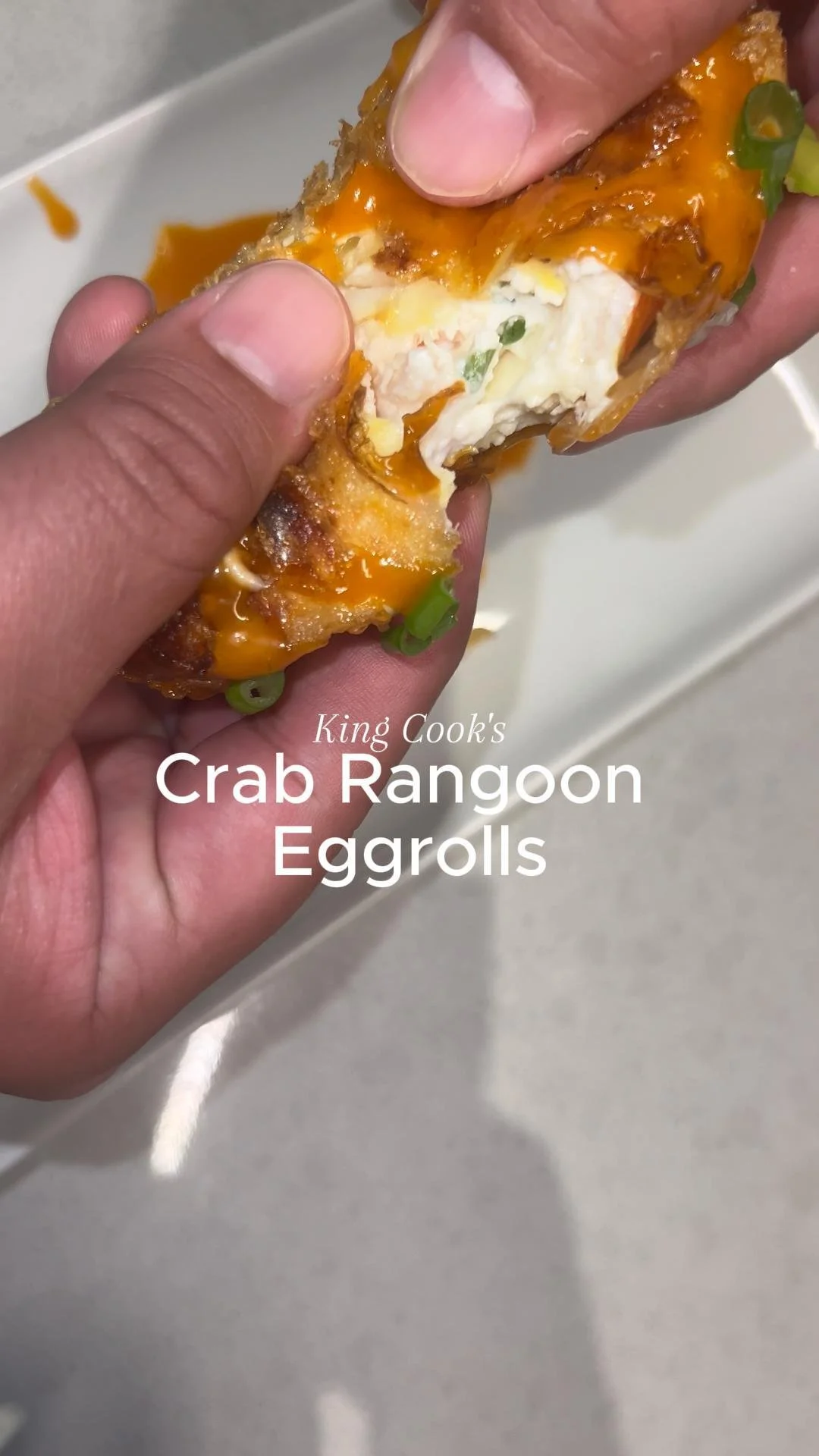 Crab Rangoon Eggrolls inspired by @kingcooksofficial