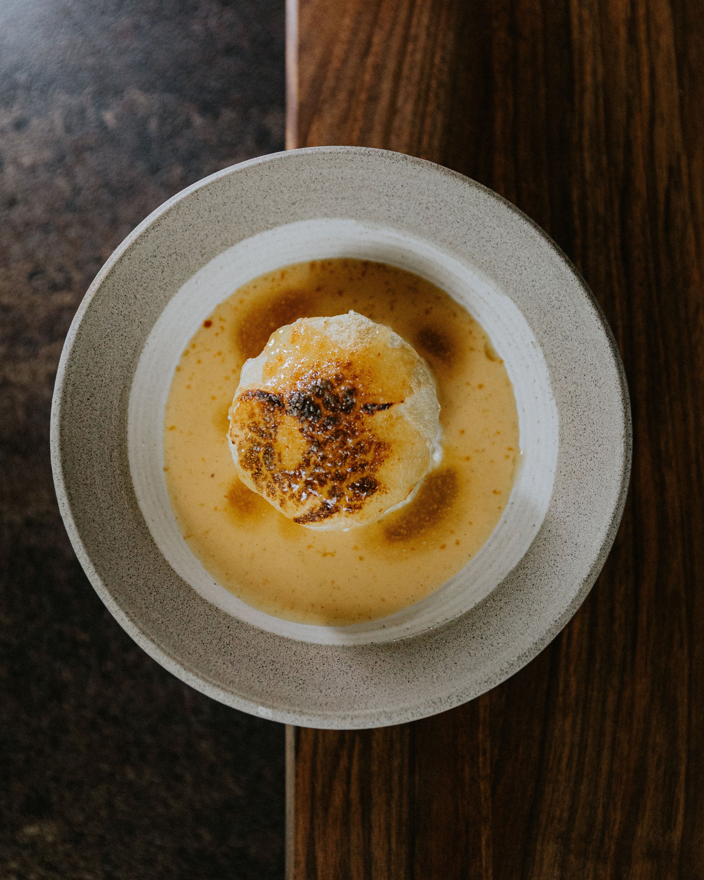 miso-s madártej folyékony karamellel