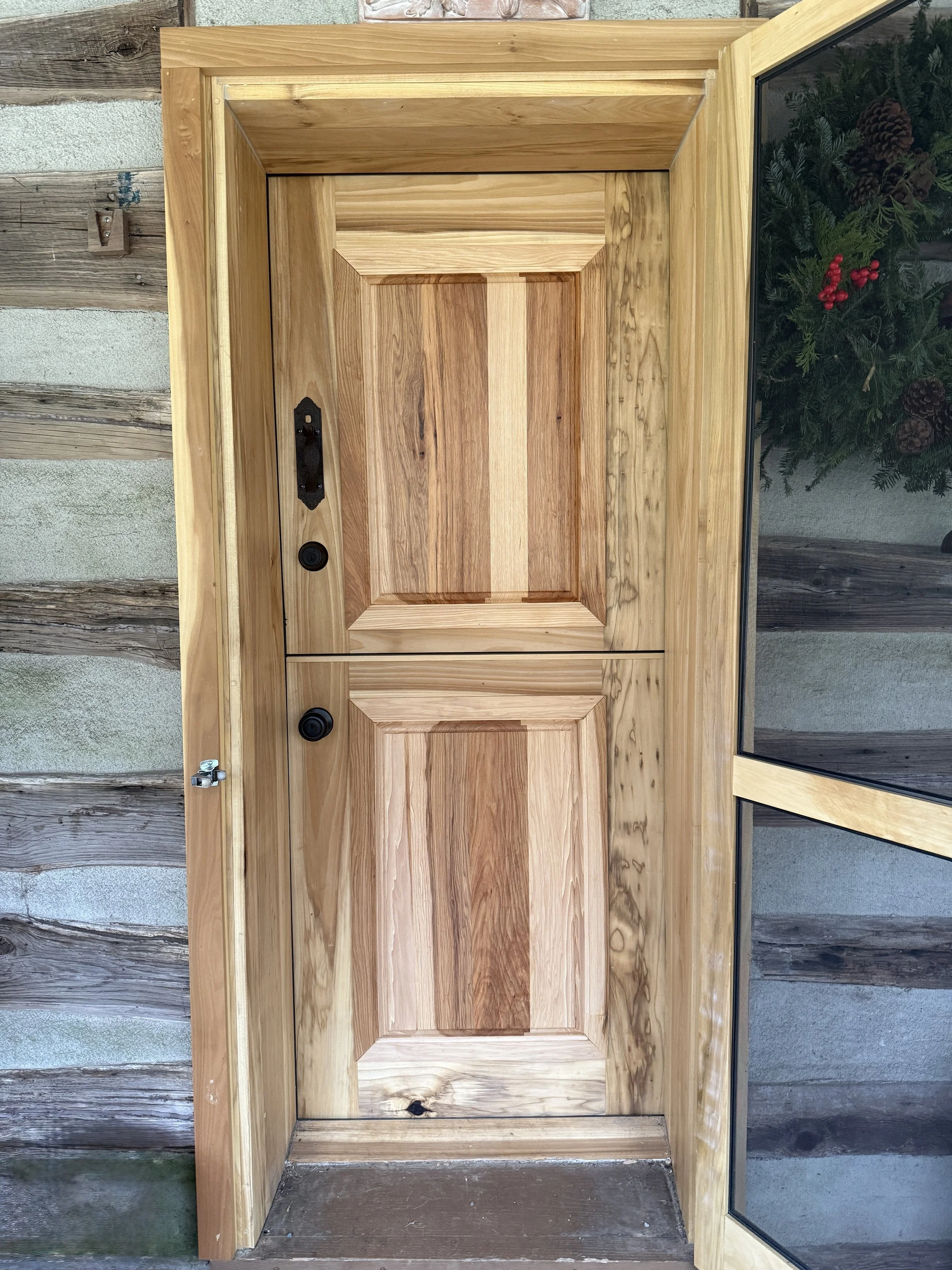 Custom Hickory & Poplar Dutch Door - Myersville, MD