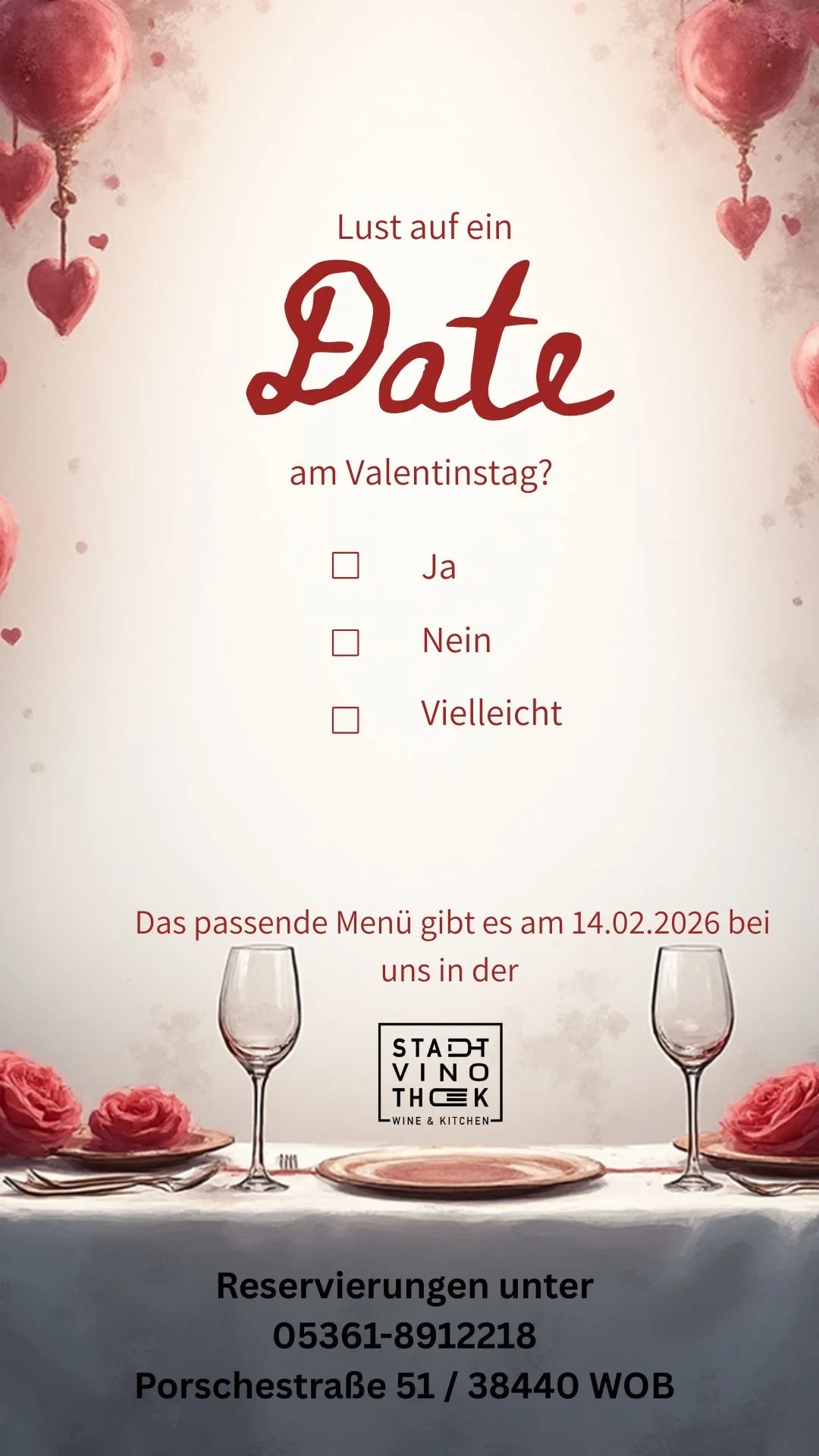 Valentinstag in der Stadtvinothek