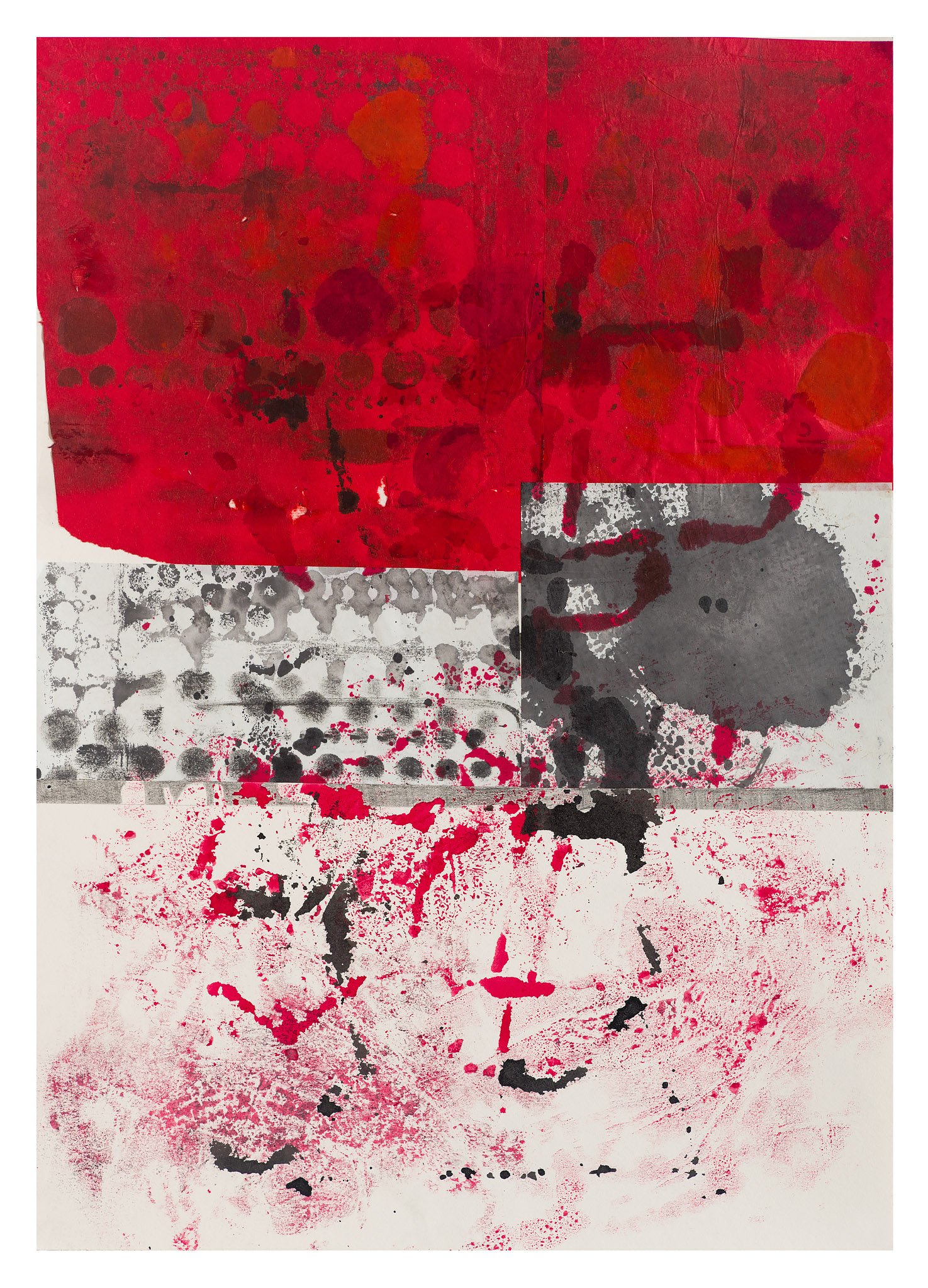 Pall Mall, London, 2024, 19x13", mixed media on paper