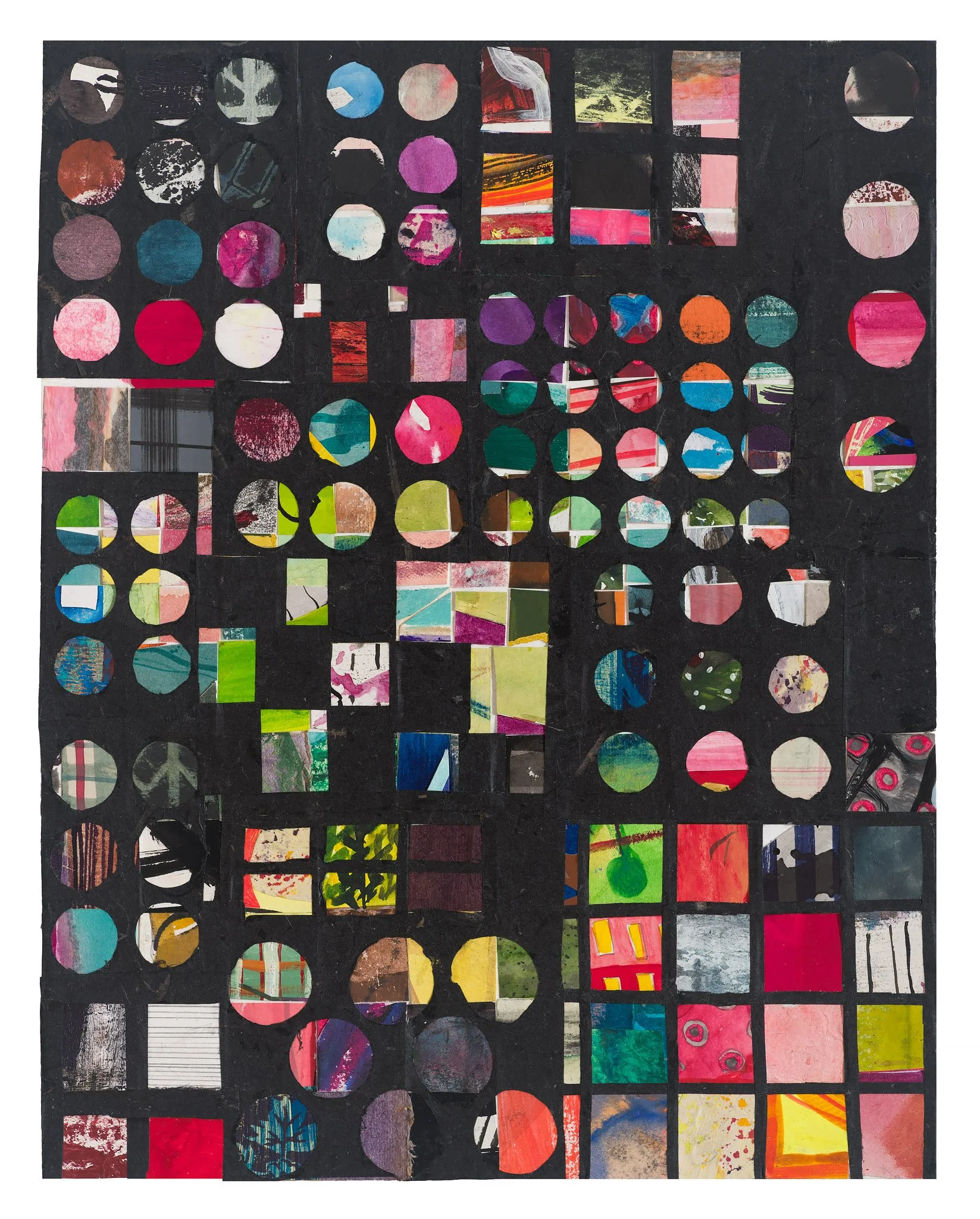 Sidewalk Grate, 2024, 14x11", mixed media on paper