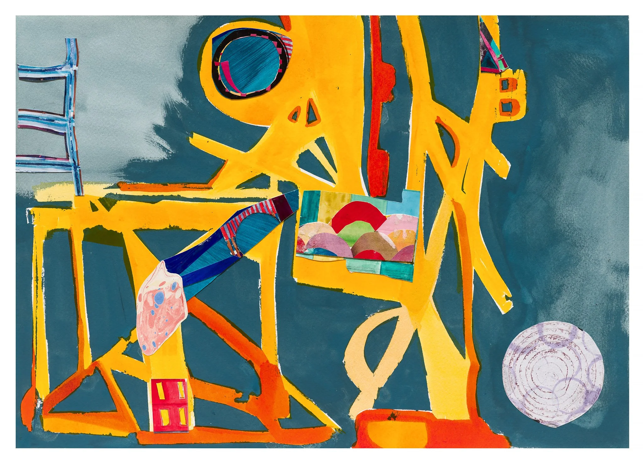 West Village Playground, 2021, 16.5x12", watercolor on paper