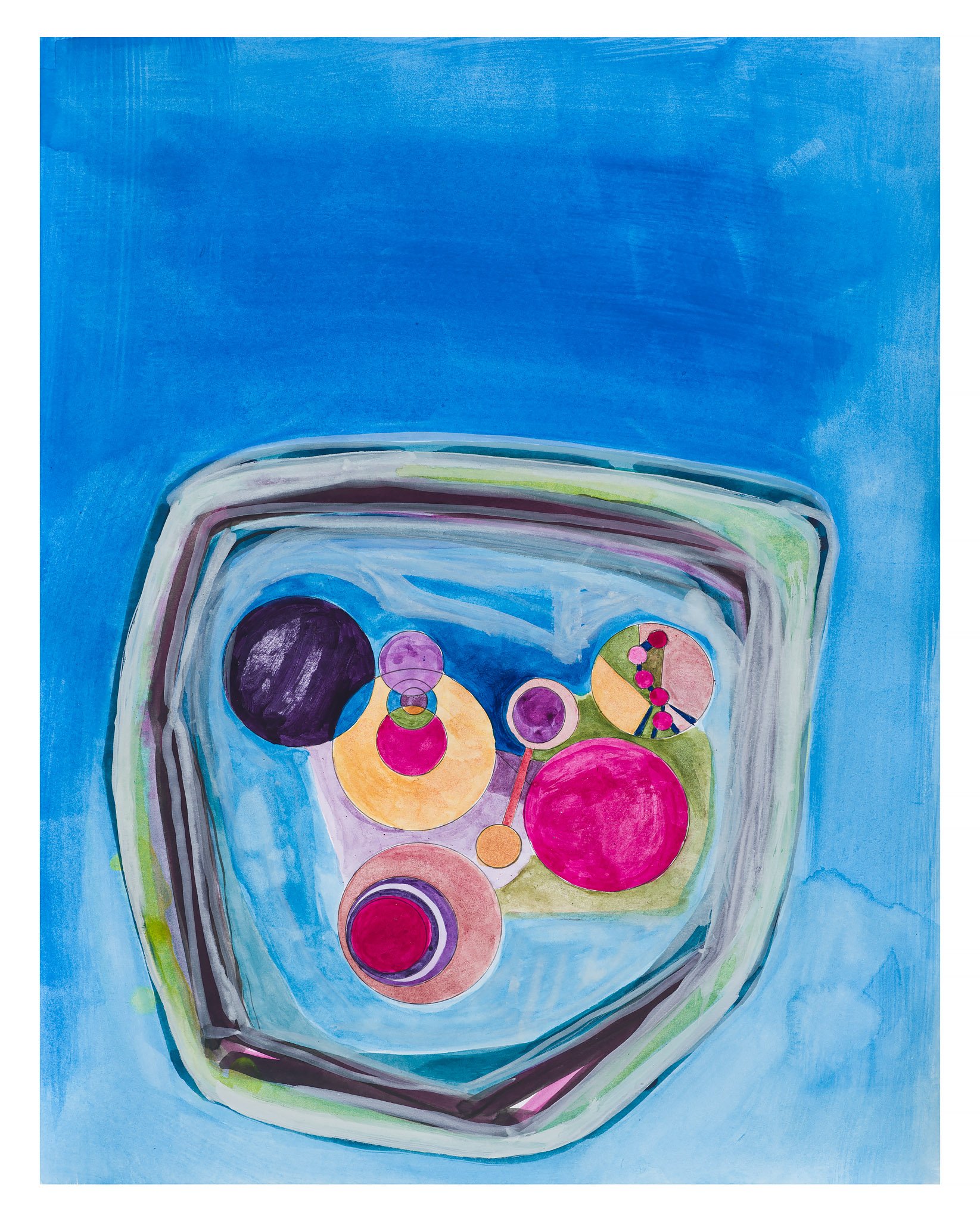 Tide Pool, 2020, 14x11", watercolor on paper