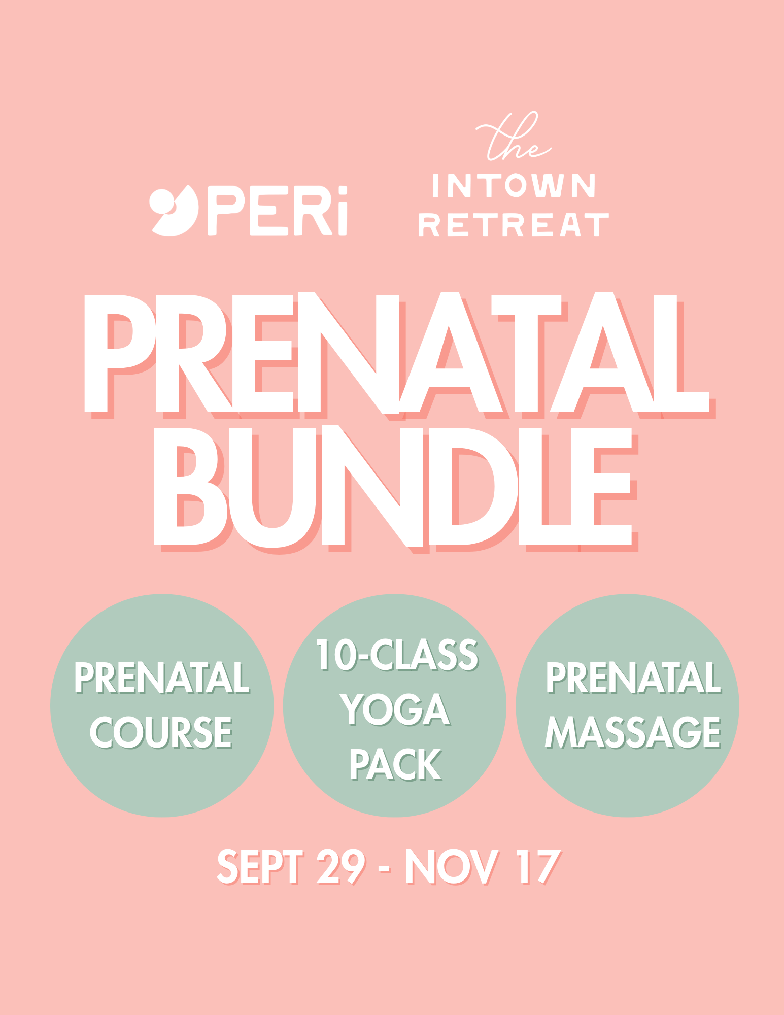 Prenatal Course x Intown Retreat Bundle