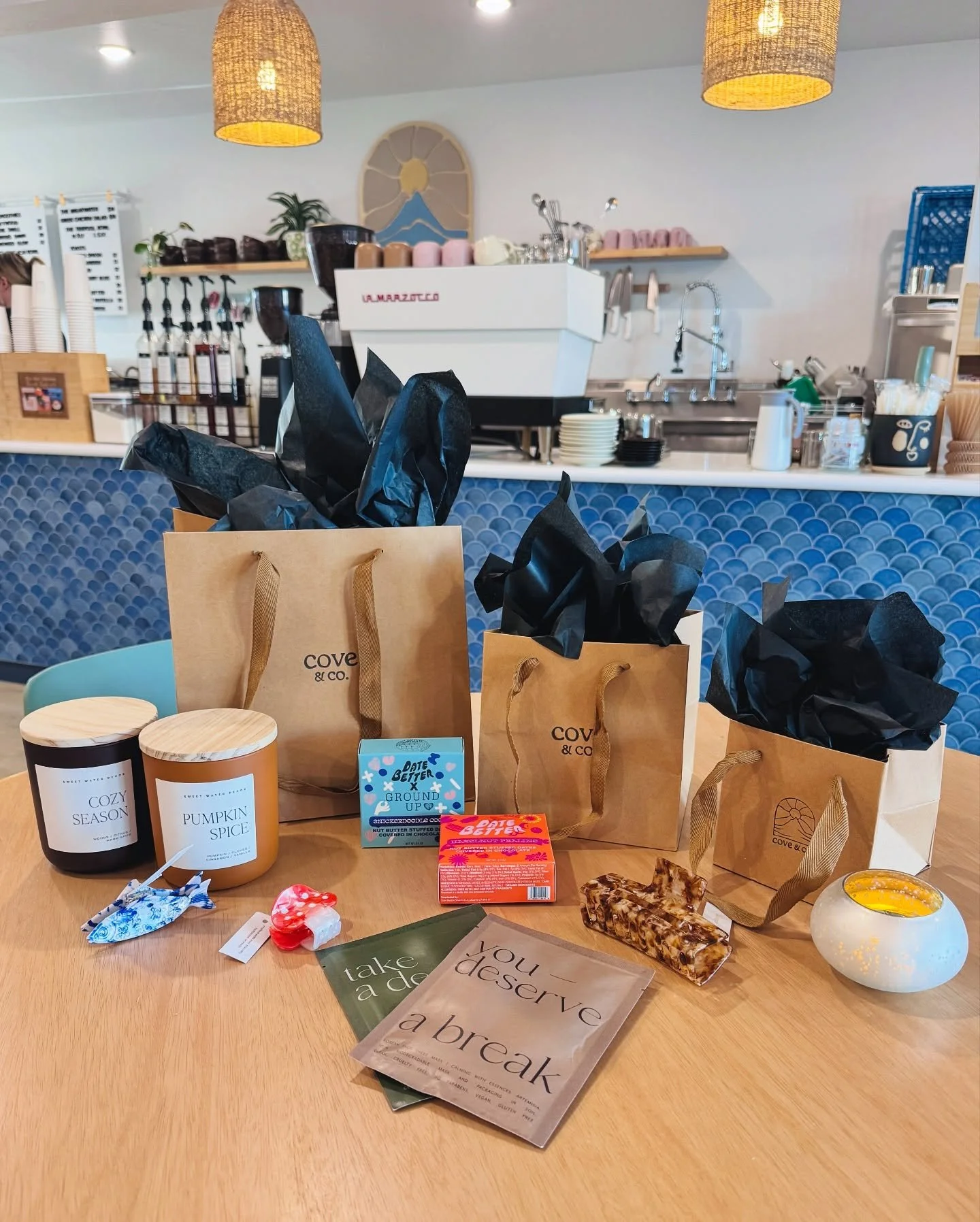 if you&rsquo;re already making your holiday list, we&rsquo;ve got a few ideas. 😉 cozy candles, korean sheet masks, treats, and cove gift cards ready to wrap. 🎁