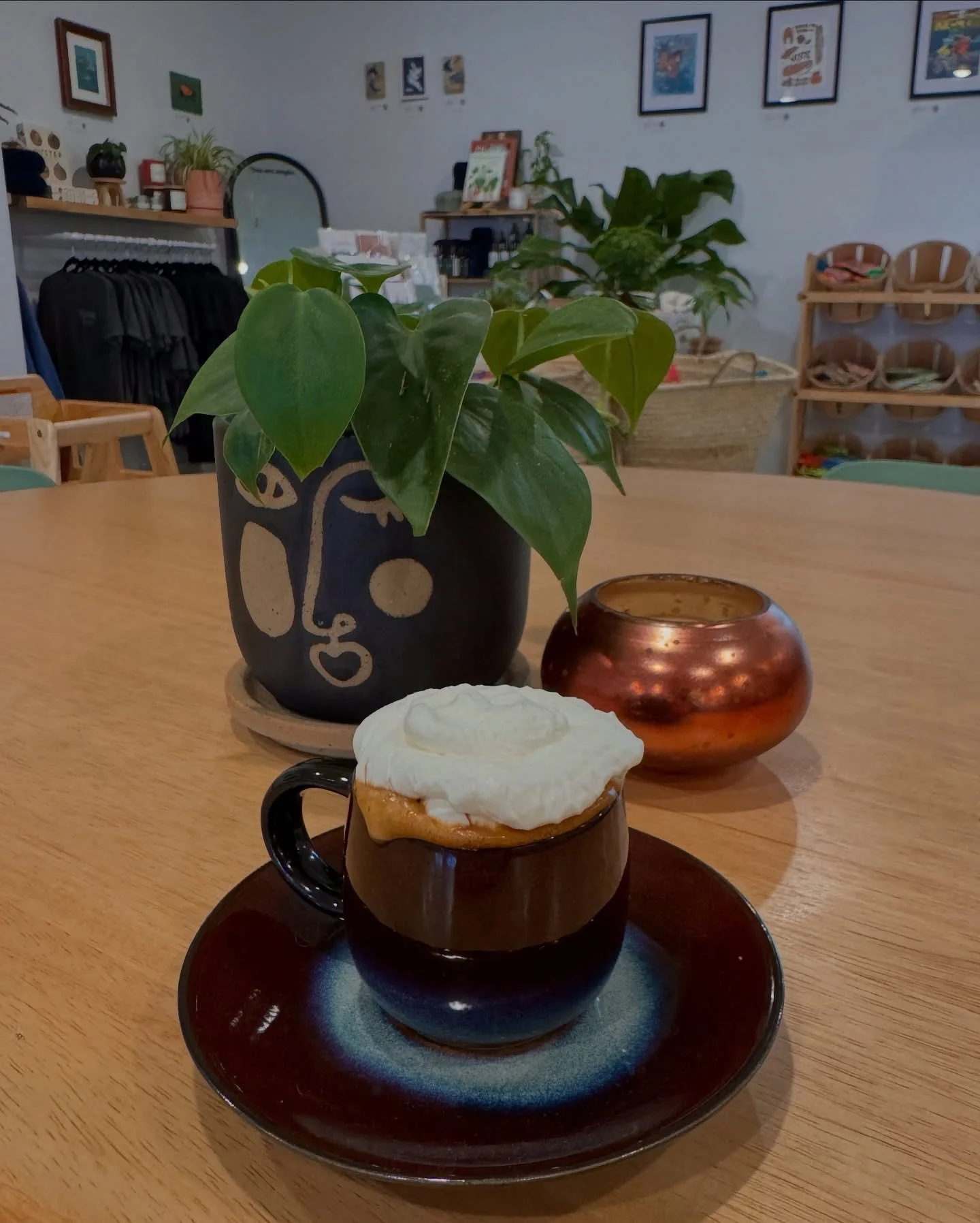 it&rsquo;s the perfect day for an espresso con panna. cozy vibes only. ☕️✨