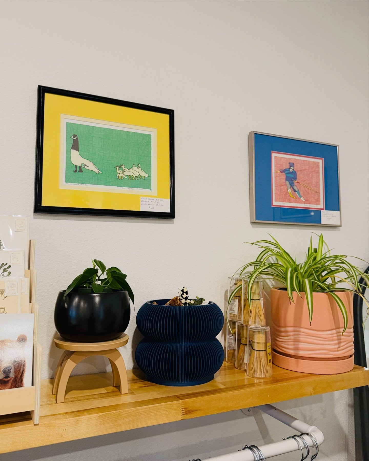 new art just landed at cove ✨
we&rsquo;re so honored to share a collection of original framed prints, cards, journals, and notebooks by alaska artist erik david behnke &mdash; a gifted creator with an incredible story and a longtime connection to hom