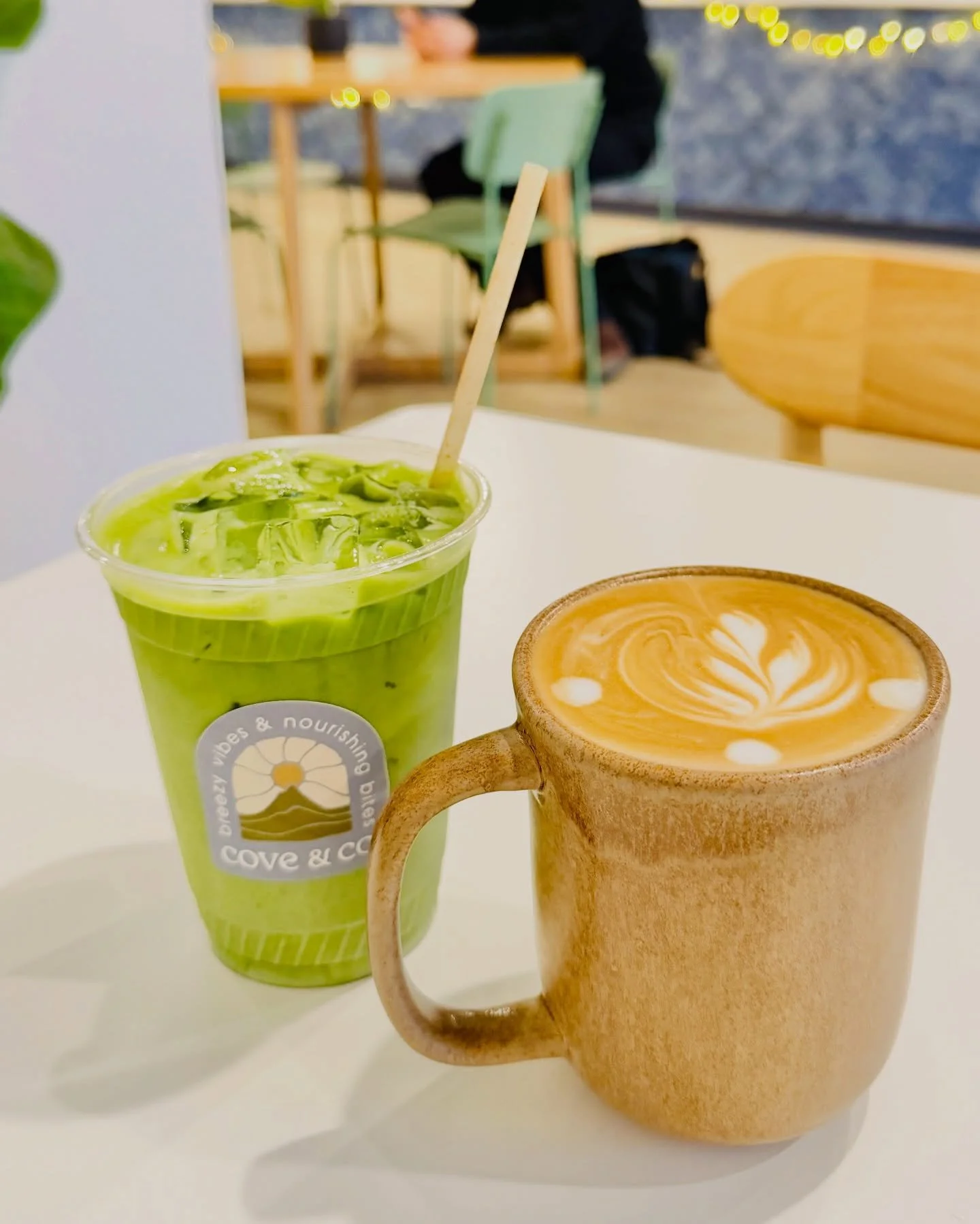 choose your fighter: iced matcha or cozy latte ✨