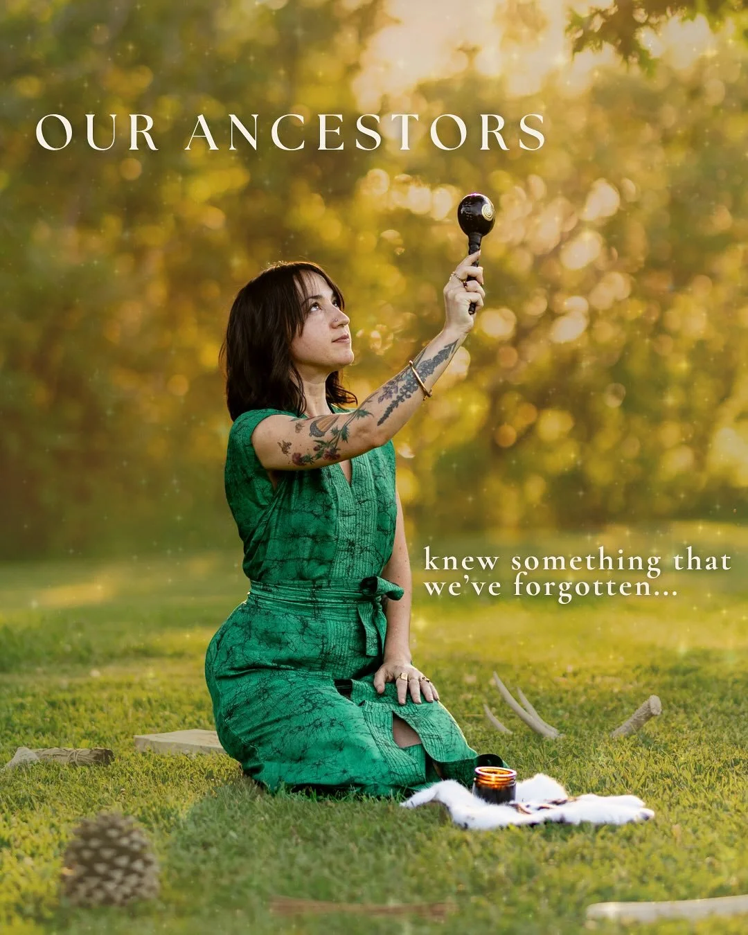 We know that this time of year, the Samhain portal or witches new year, is a time when there is more open contact between the seen and unseen worlds.

One of the most potent forces of energy behind the veil is our ancestors. 

As the human family hea