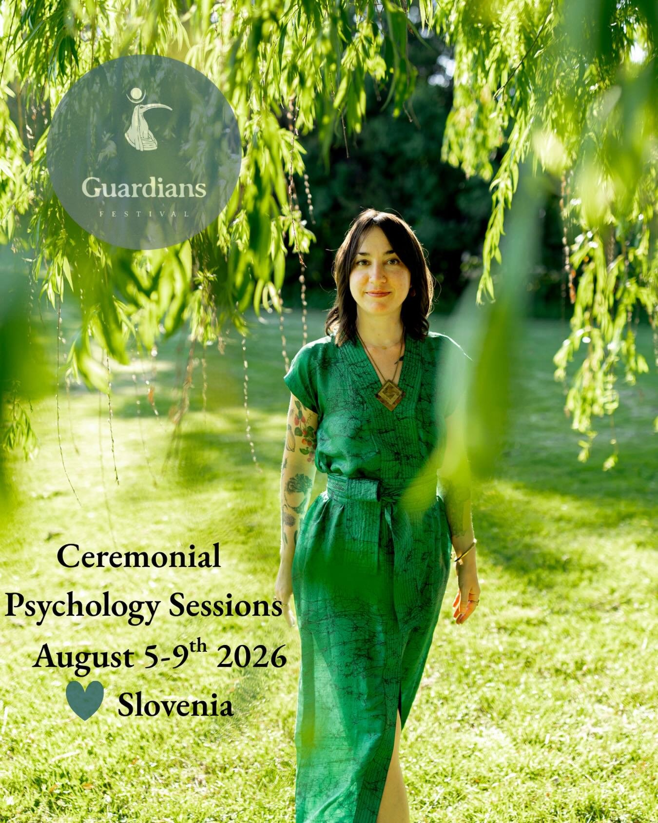 I am thrilled to be offering Ceremonial Psychology sessions in the Healing Oasis at Guardian&rsquo;s Festival in Slovenia this August!

@guardiansfestival is a family-friendly festival that unites people who share a vision of a more loving world. 

I