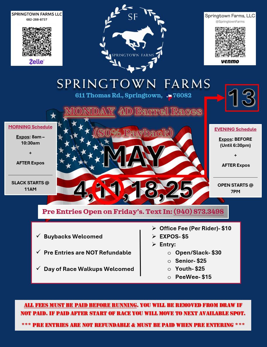 May Monday Races!