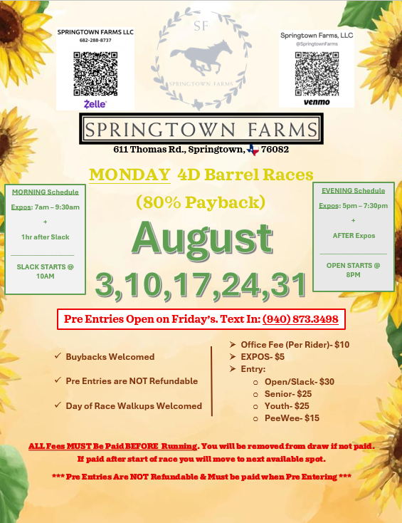August Monday Races!