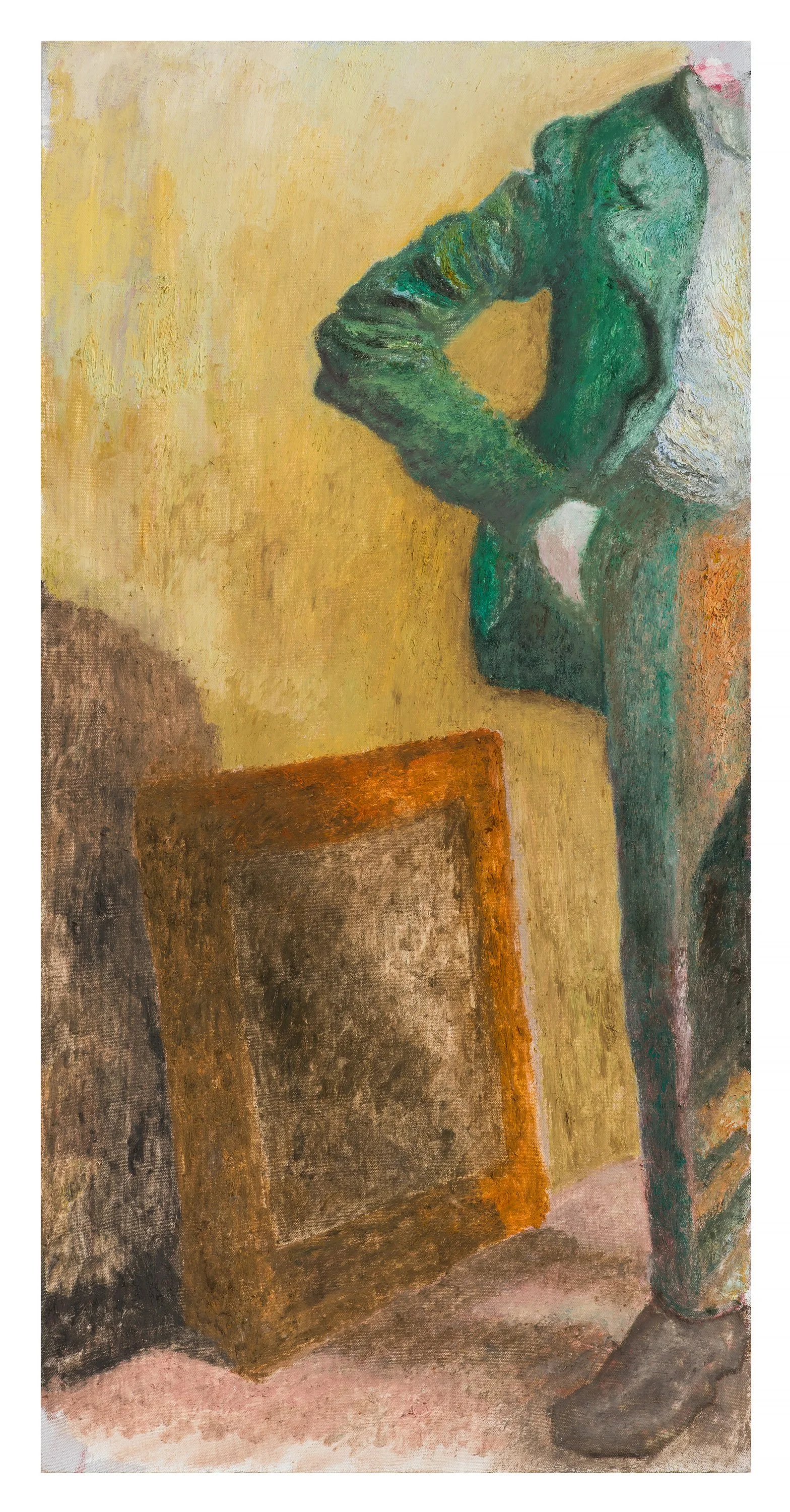 THE ART LOVERS / oil on canvas, 36 x 18 inches