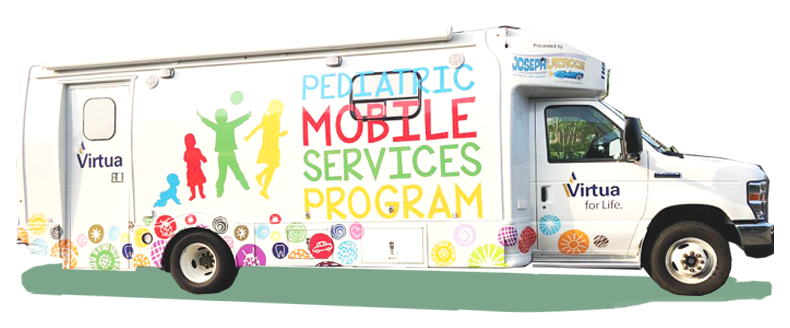 Virtua Pediatric Mobile Services van