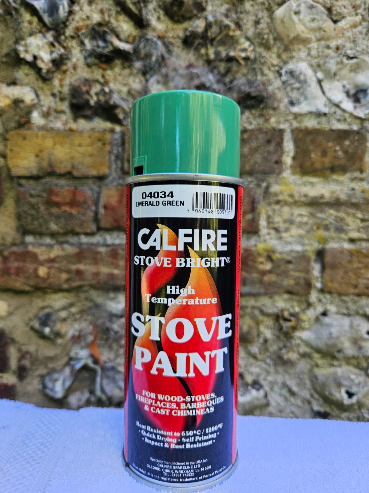 Calfire High Temperature Stove Spray Paint – Emerald Green - 400ml
