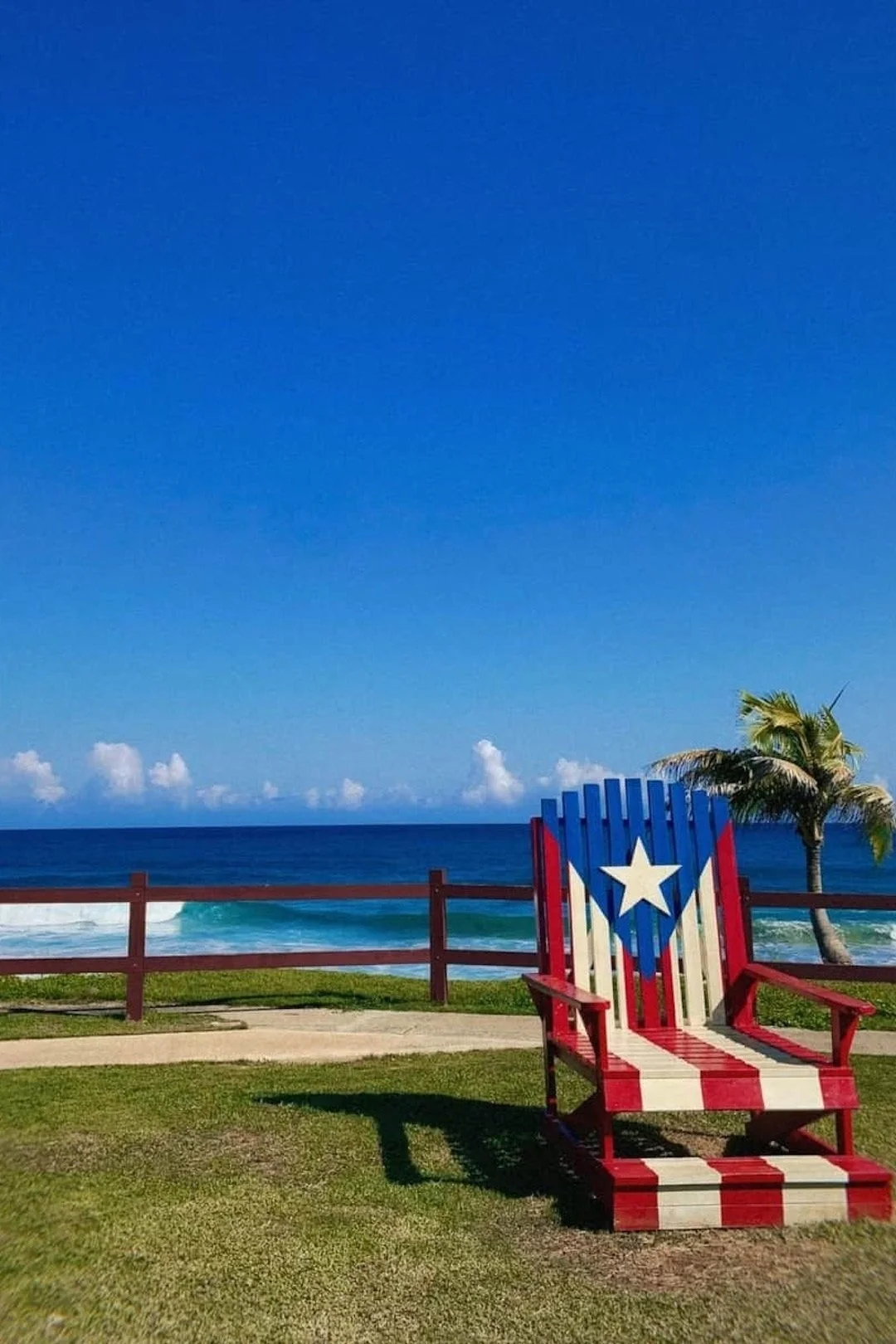 Puertorrican Flag Chair from Arecibo, Puerto Rico by Melanie Mercado