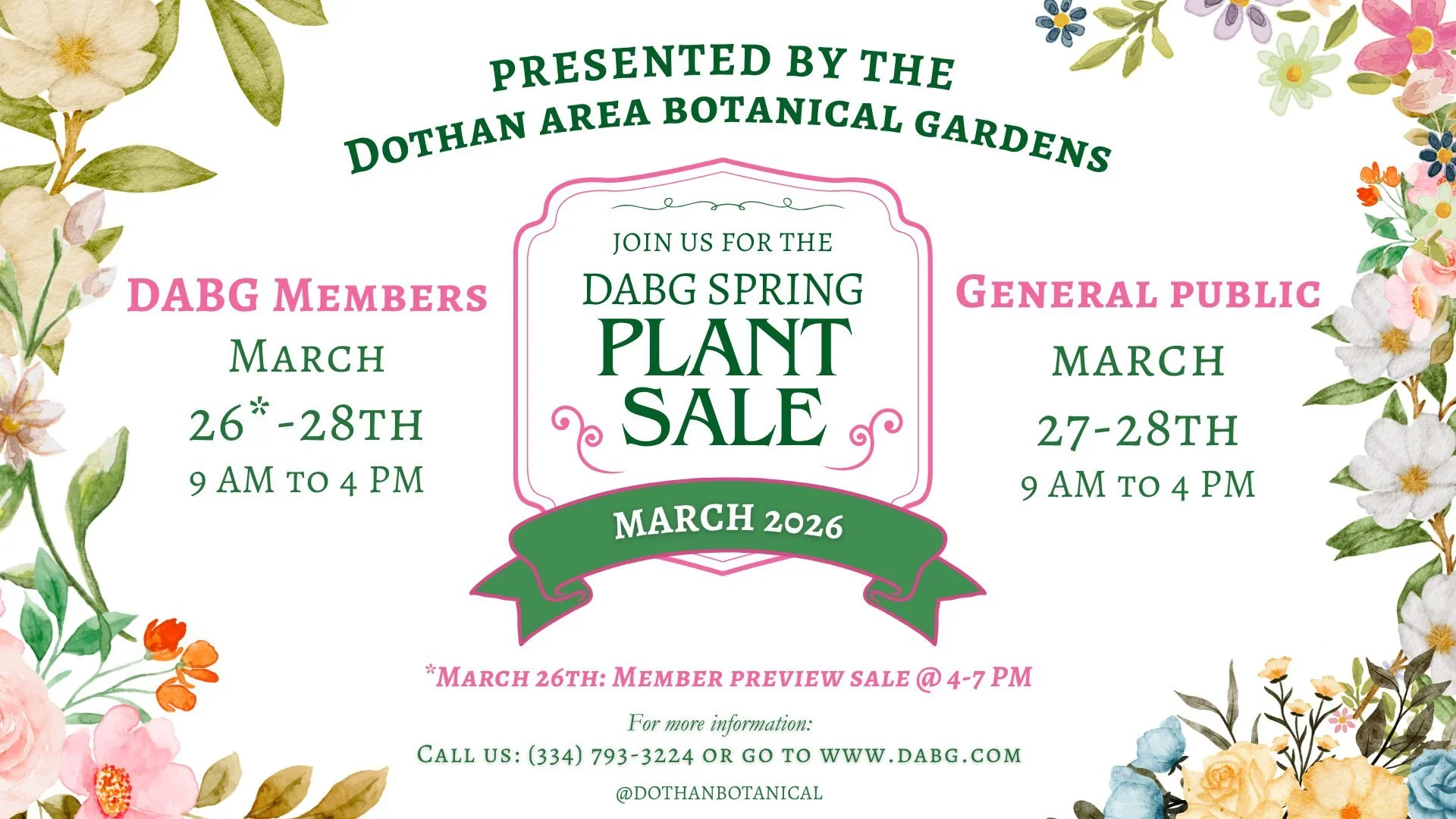 Wiregrass Master Gardener’s Spring 2026 Plant Sale