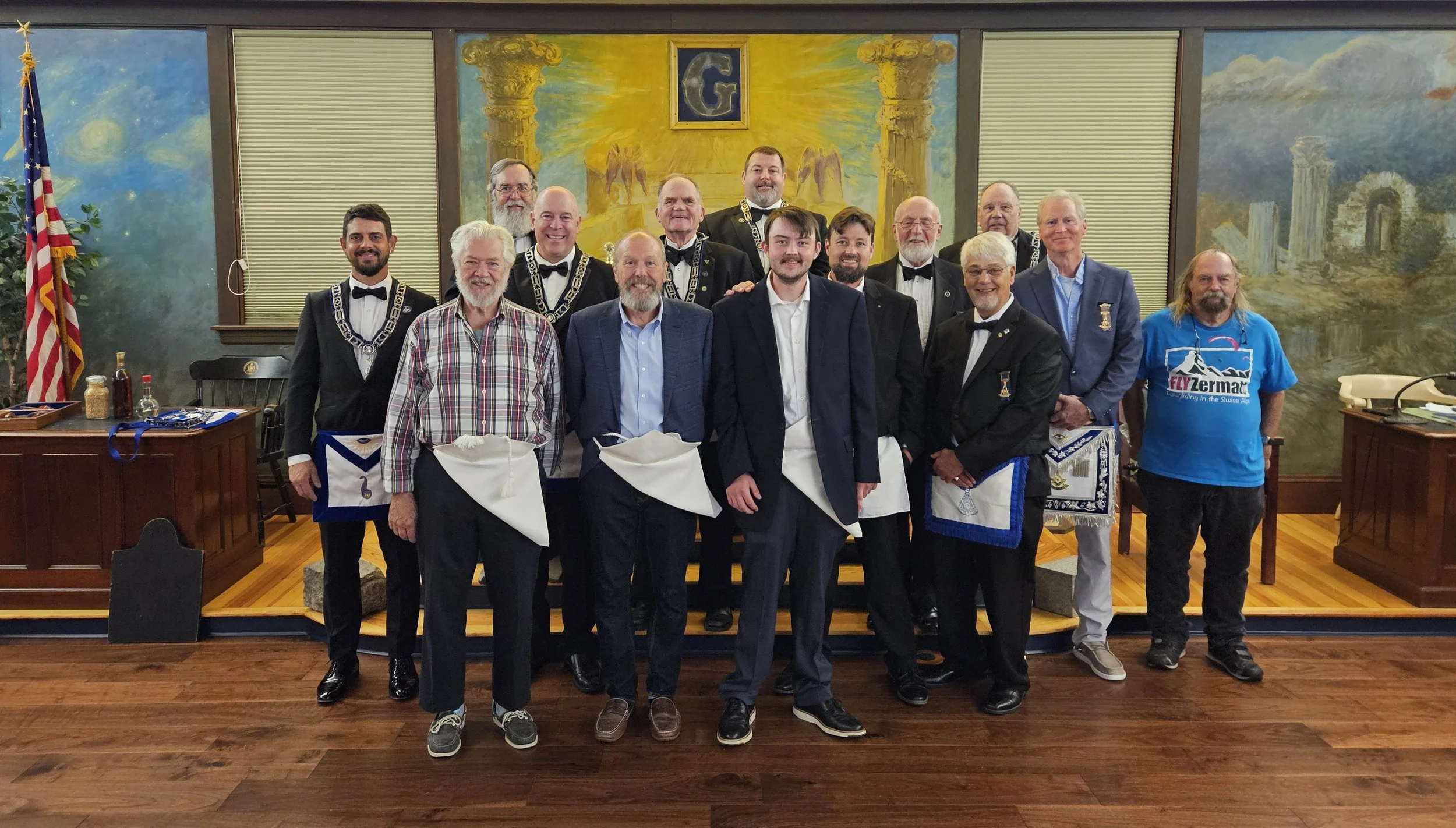 Three Entered Apprentices Passed to the Degree of Fellowcraft