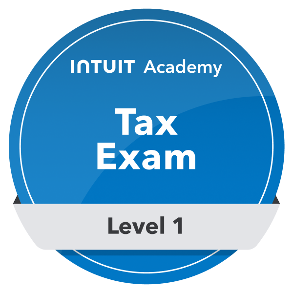 QBO Intuit Academy Tax Exam Badge