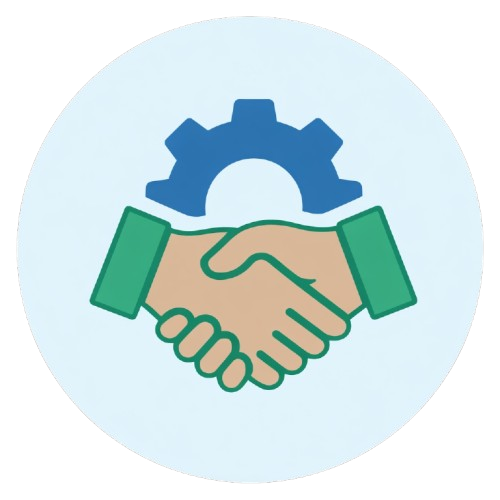 Icon representing automated billing systems and strong client relationship management for consistent collections.