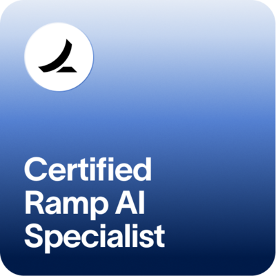 Certified Ramp Bookkeeping AI Specialist Badge