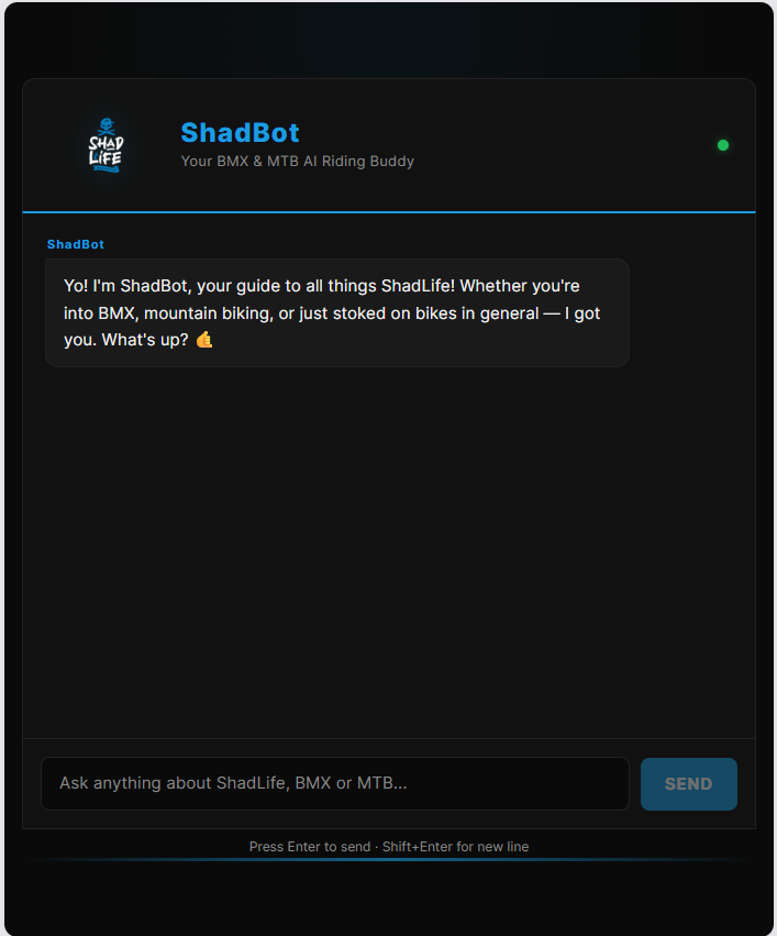 Check Out My AI ShadBot