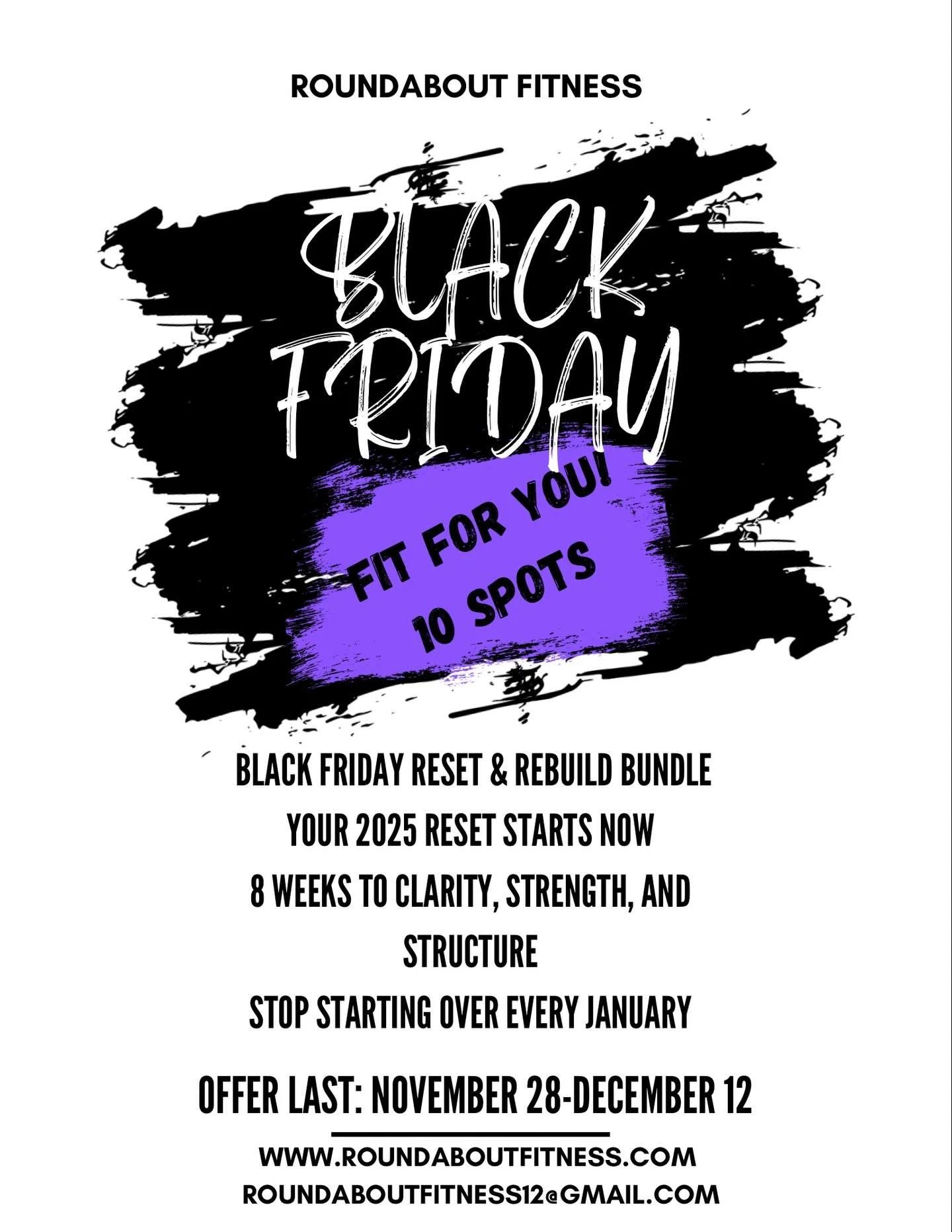 🖤 BLACK FRIDAY 2025 &mdash; RESET &amp; REBUILD BUNDLE

Every January feels chaotic &mdash; crowded gyms, confusing nutrition advice, random workouts&hellip; and most people quit by February.

Not because they&rsquo;re &ldquo;inconsistent,&rdquo; bu